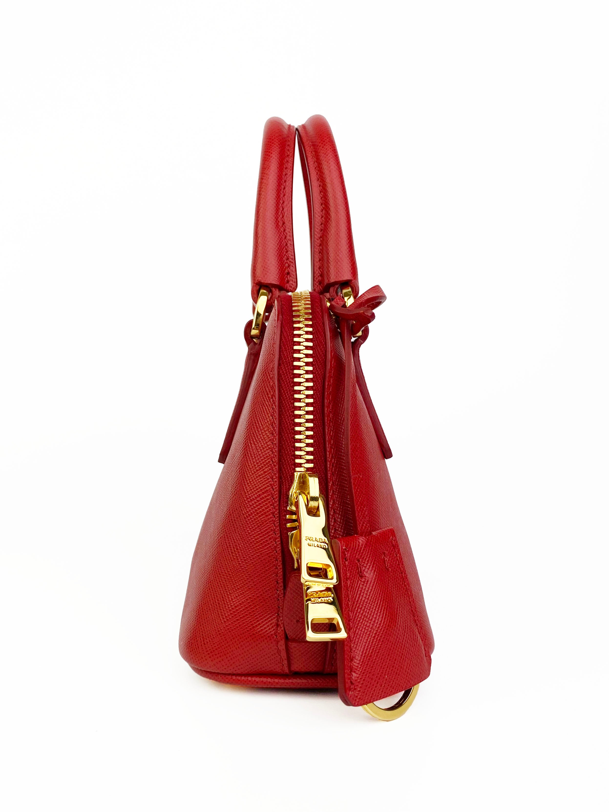 Prada Mini Red Crossbody Bag