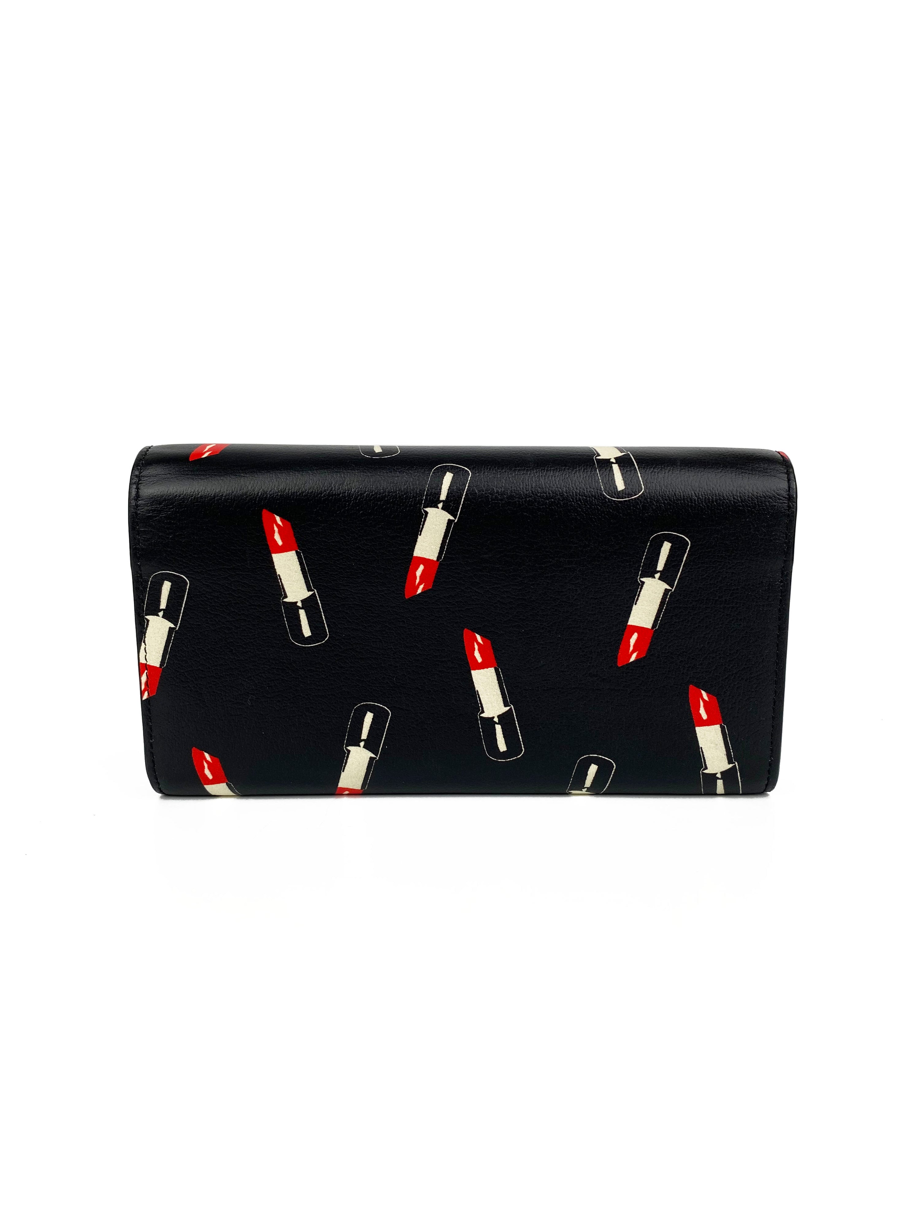 Saint Laurent Black Lipstick Wallet