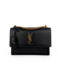 Saint Laurent Black Medium Sunset Bag
