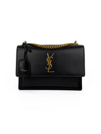 Saint Laurent Black Medium Sunset Bag