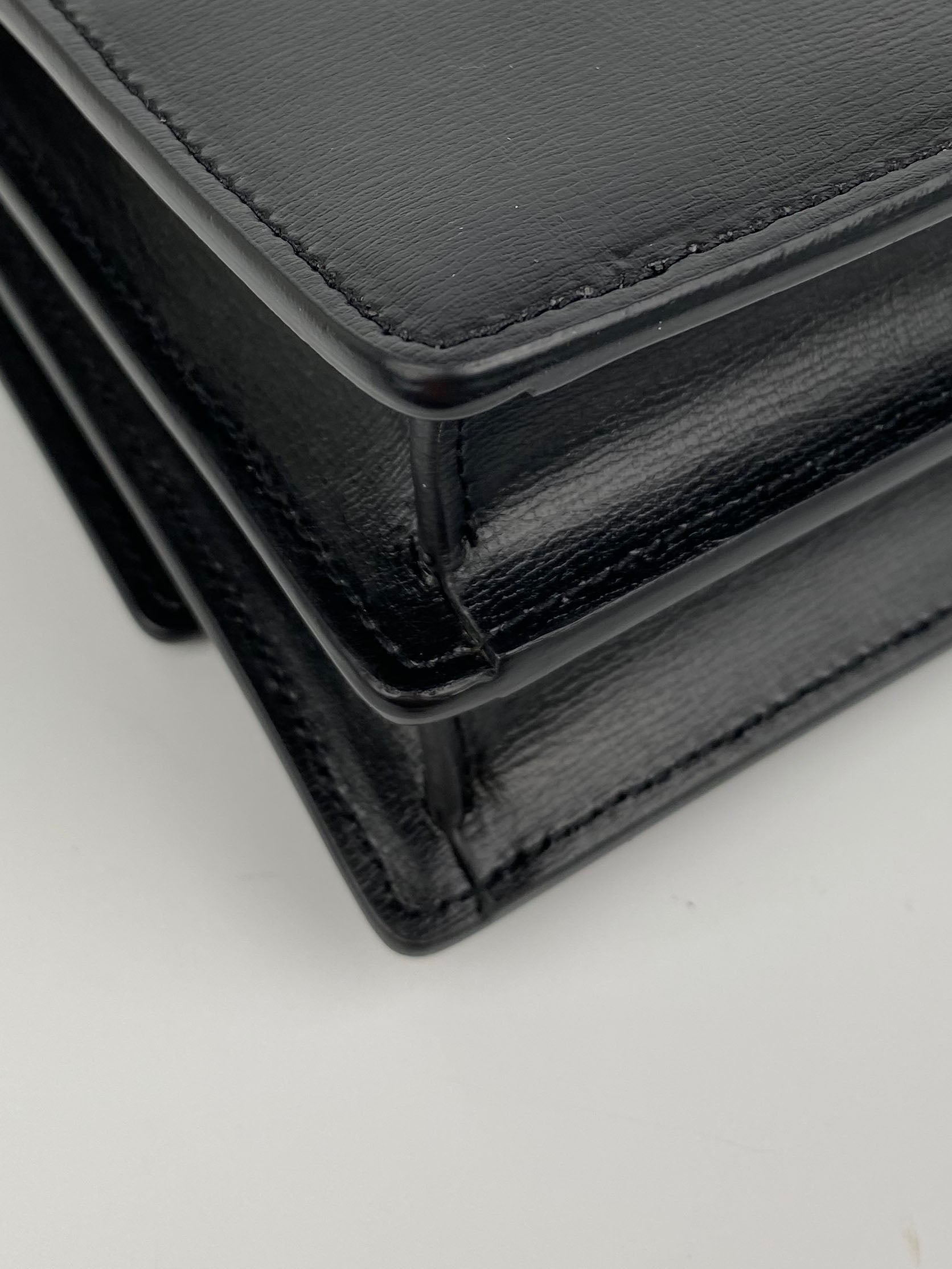 Saint Laurent Black Medium Sunset Bag