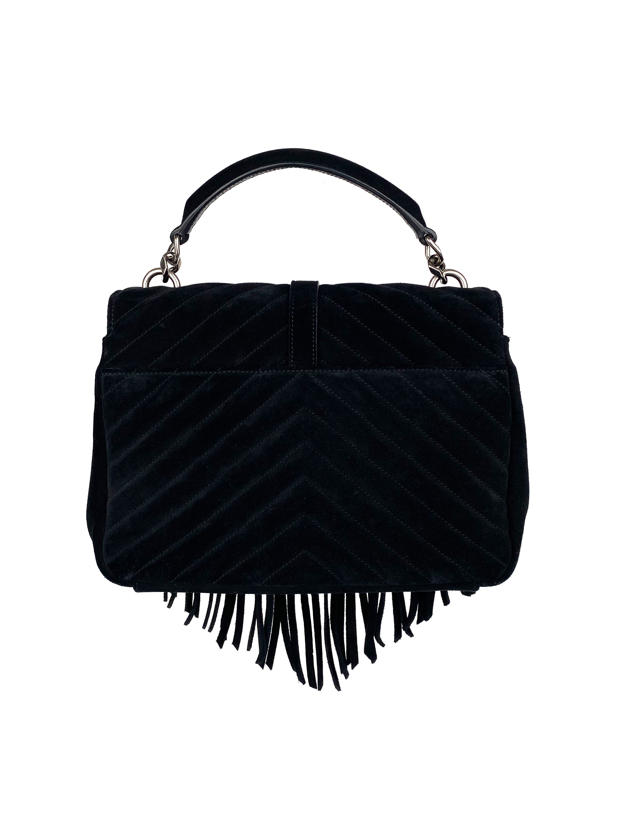 Yves saint laurent discount suede fringe bag