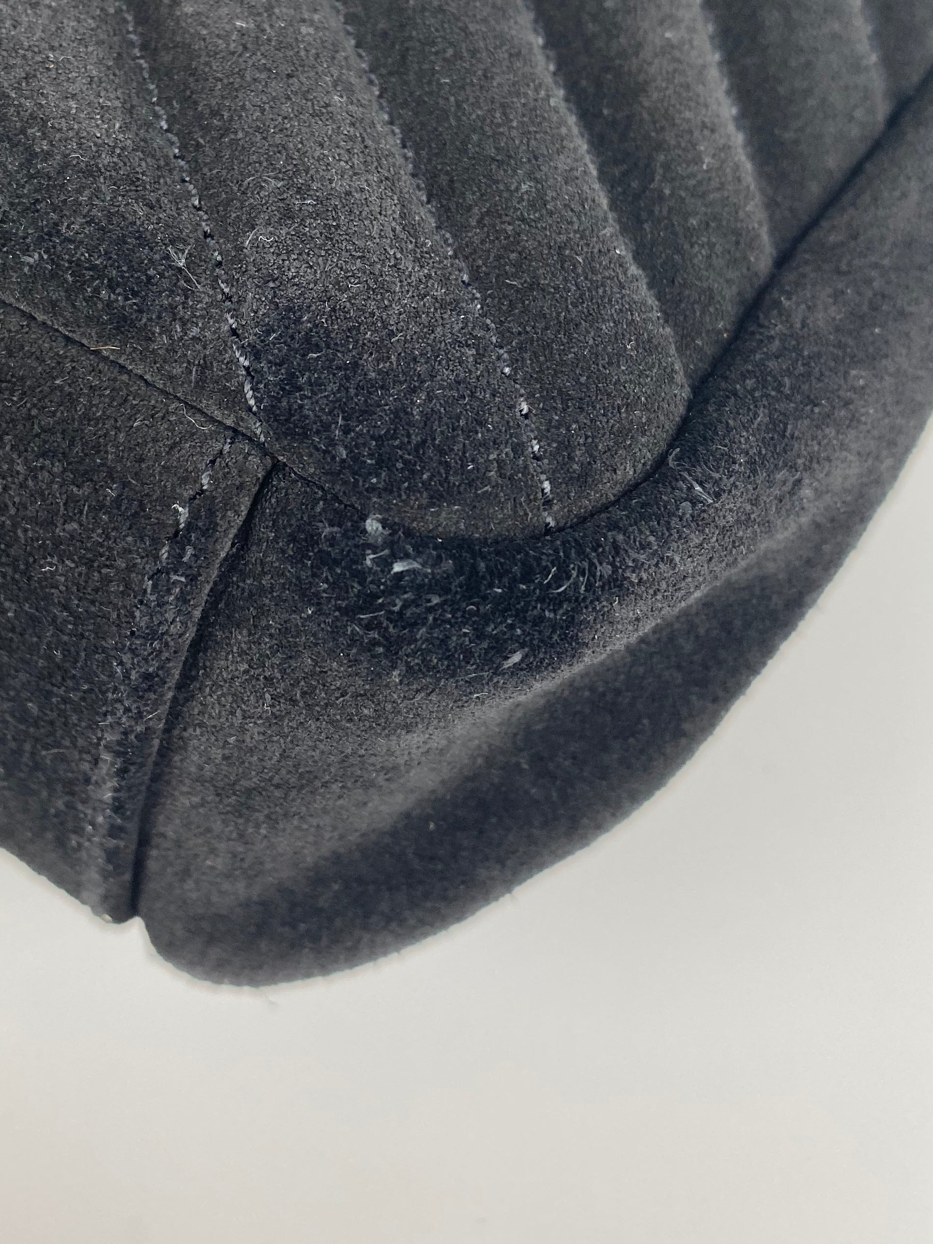 Saint Laurent Black Suede Fringe Shoulder Bag