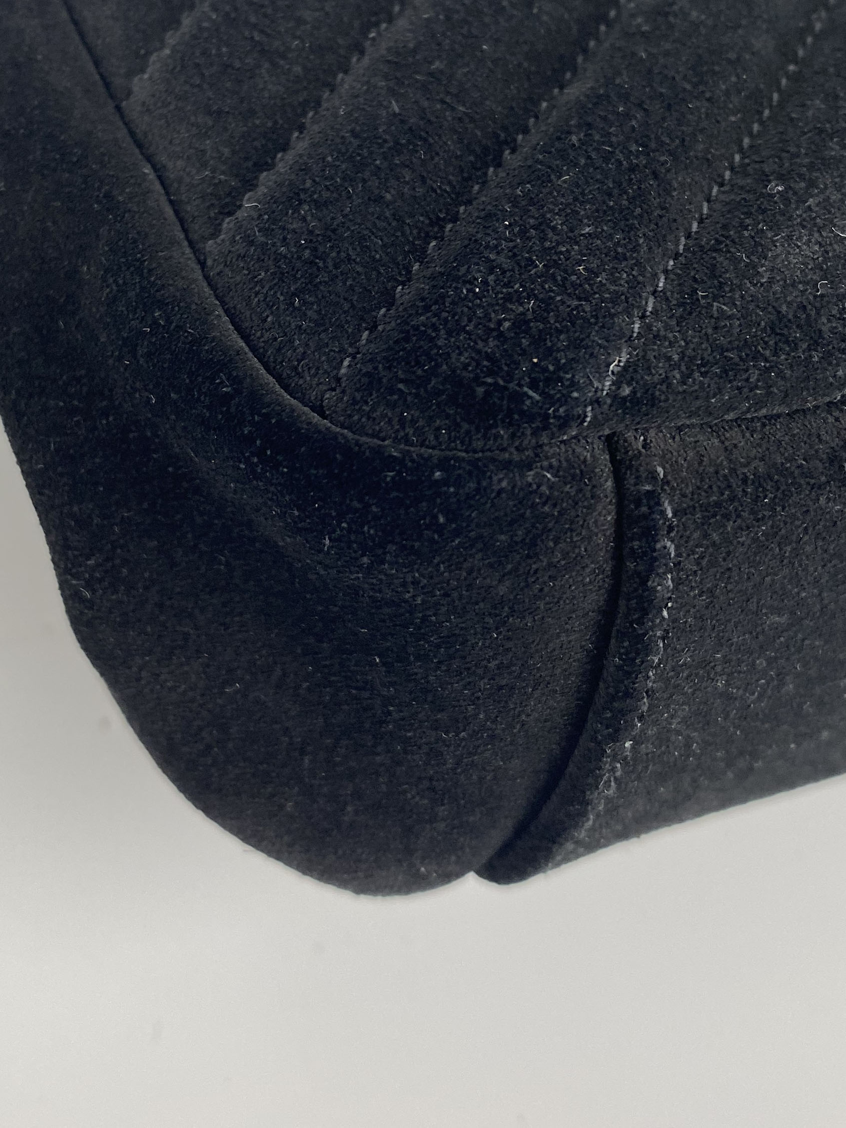 Saint Laurent Black Suede Fringe Shoulder Bag