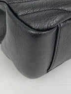 Saint Laurent Large Black Quilted Leather College Bag