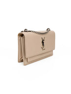 Saint Laurent Light Pink Sunset Chain Wallet