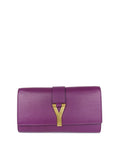 Saint Laurent Purple Y Ligne Clutch