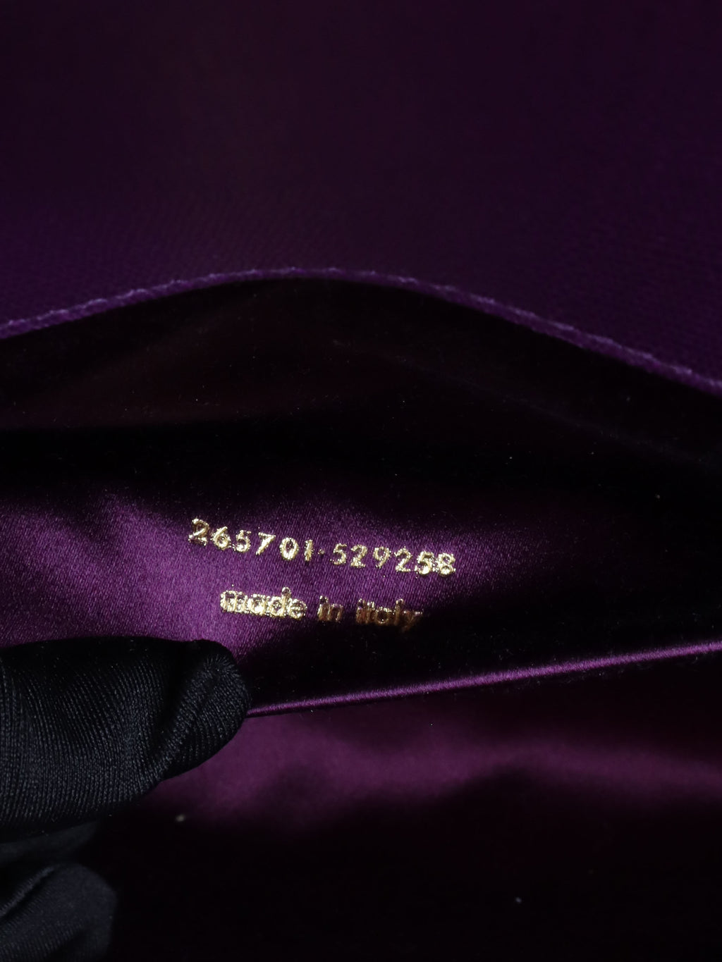 Saint Laurent Purple Y Ligne Clutch