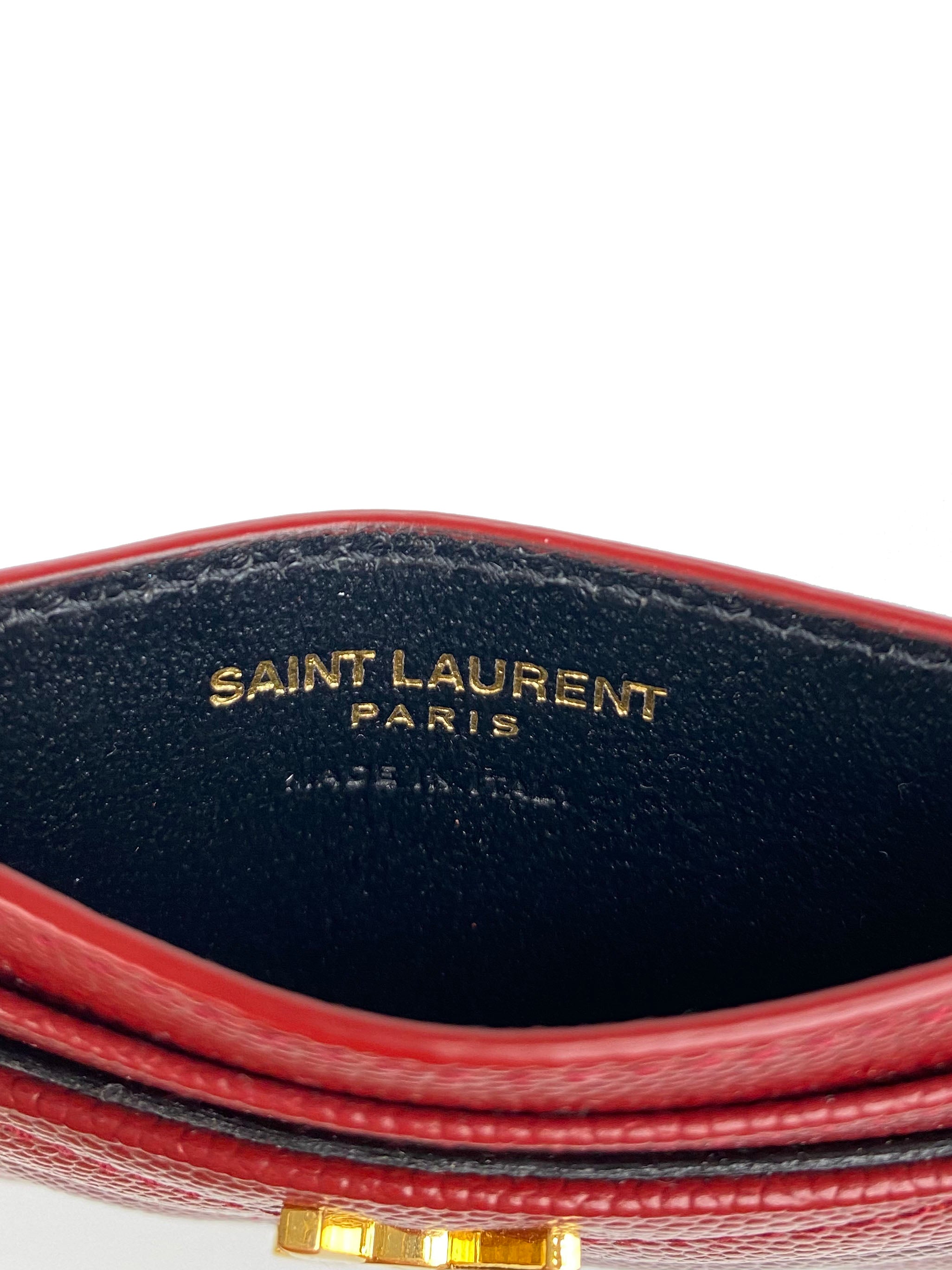 Saint Laurent Red Cardholder