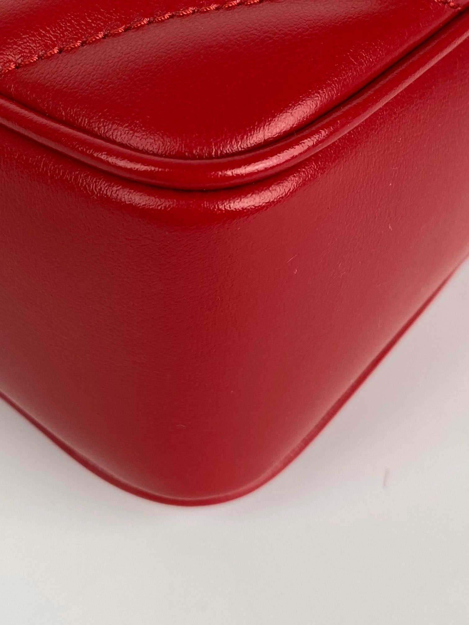 Saint Laurent Red Lou Camera Bag