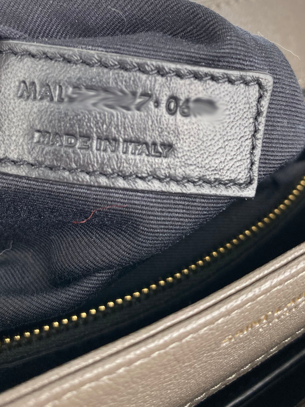 Saint Laurent Small Dark Grey Becky Bag