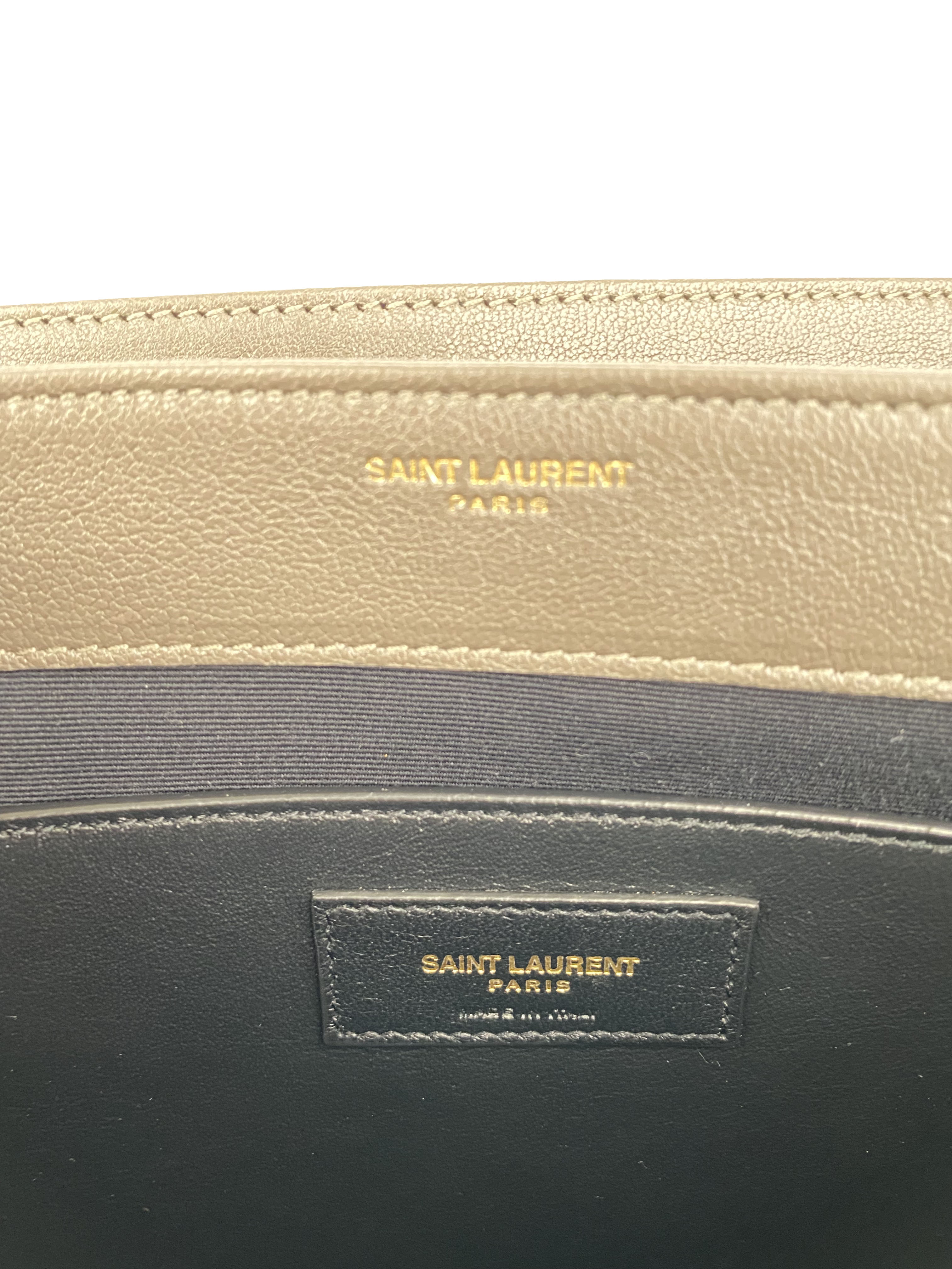 Saint Laurent Small Dark Grey Becky Bag