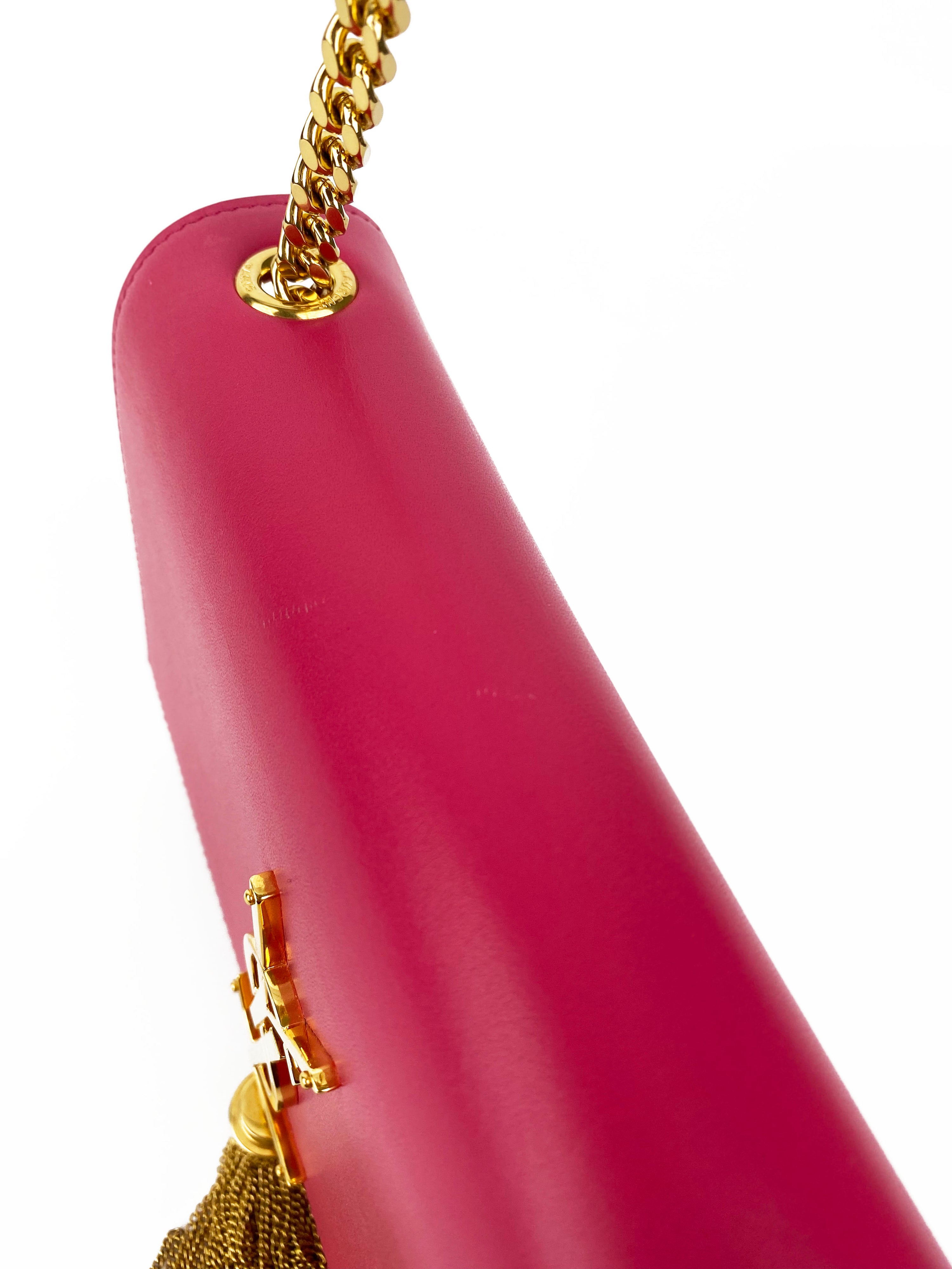 Saint Laurent Small Hot Pink Kate Bag