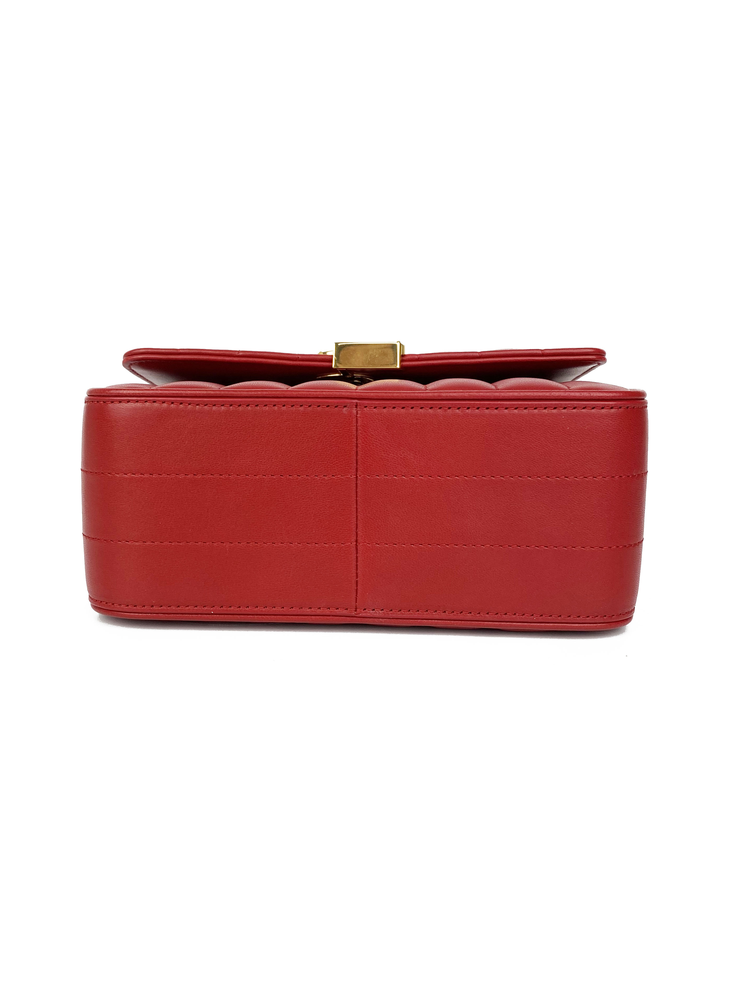 Saint Laurent Small Red Vicky Bag