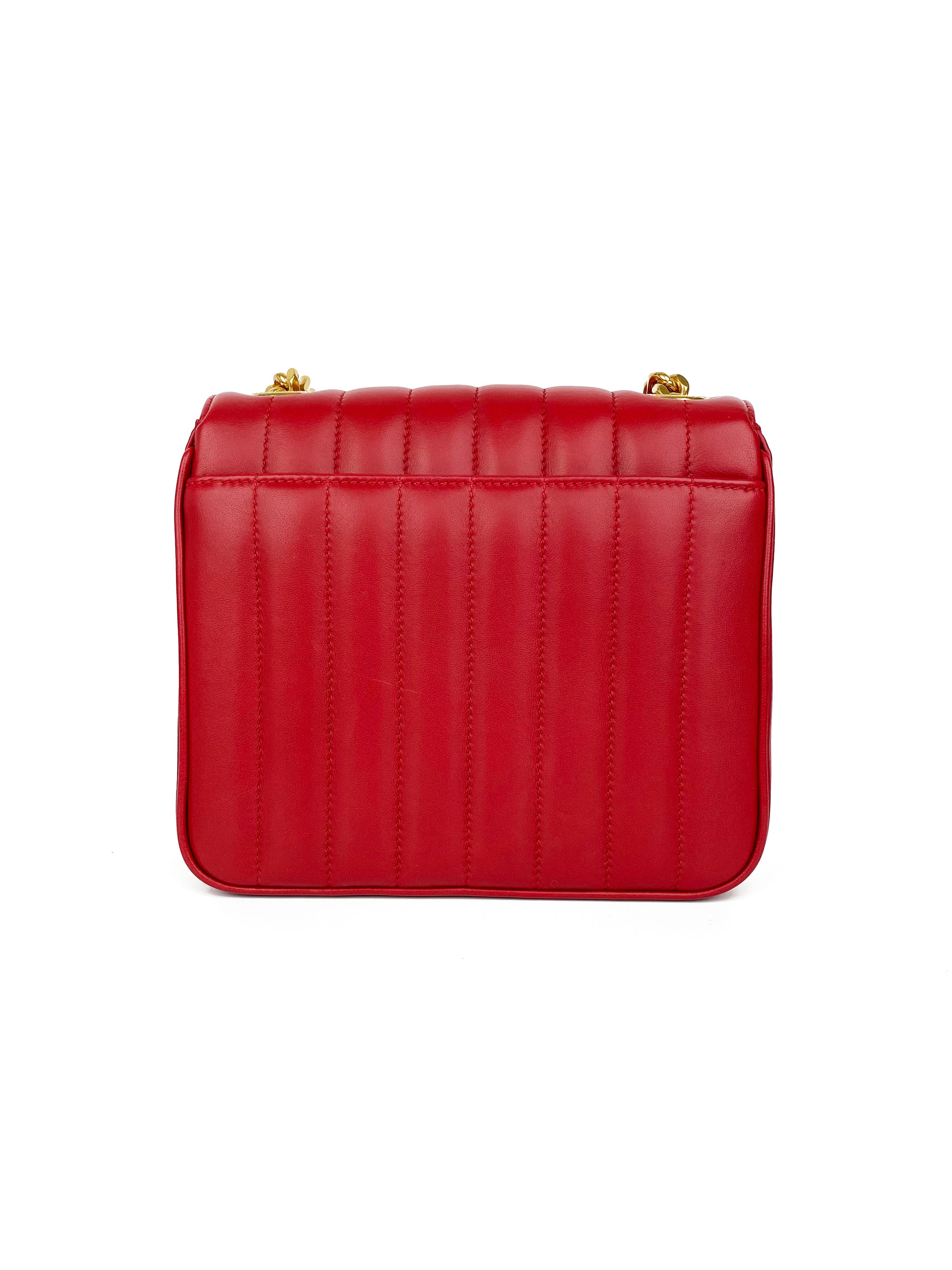 Saint Laurent Small Red Vicky Bag
