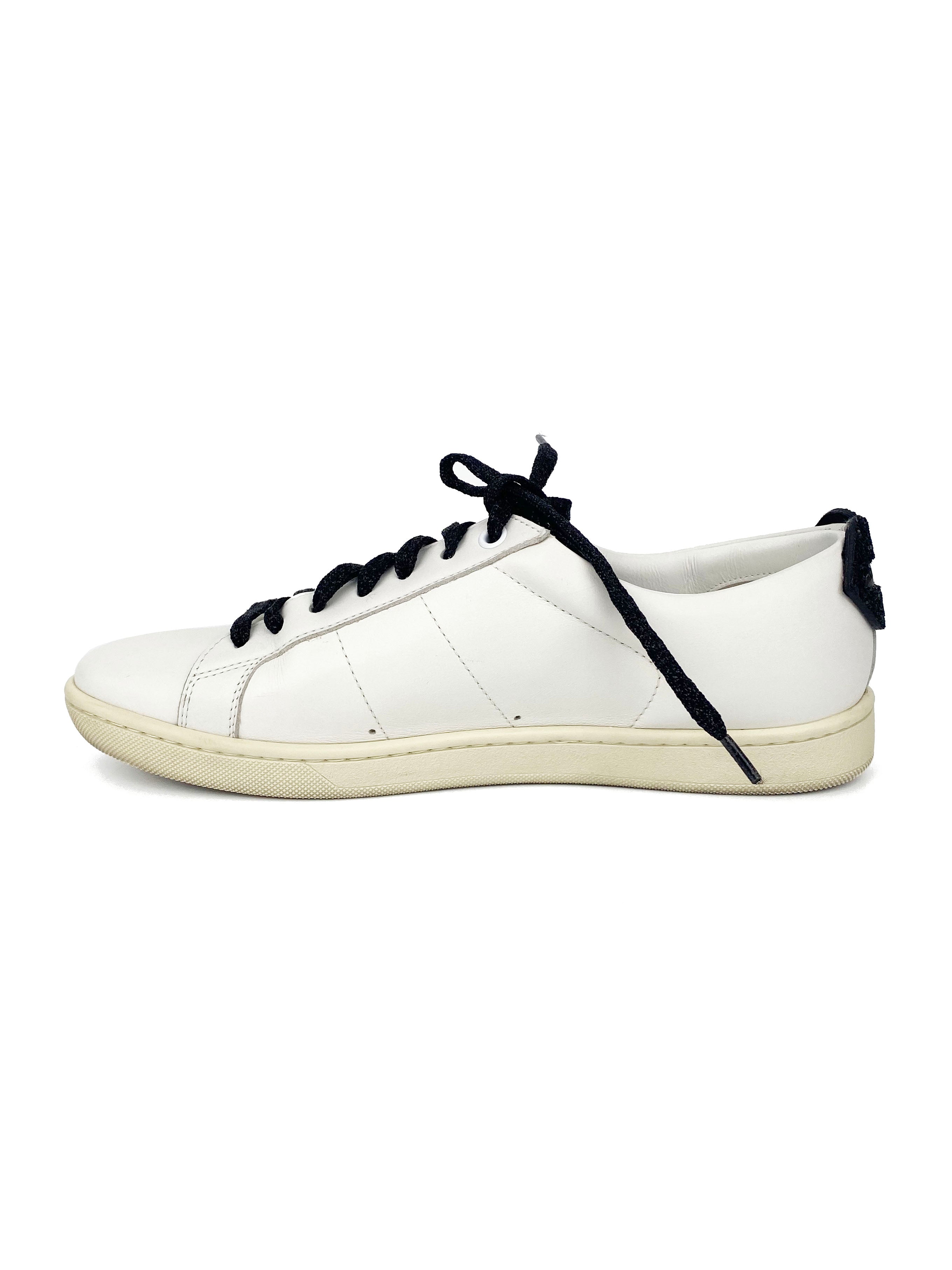 Saint laurent best sale lip sneakers