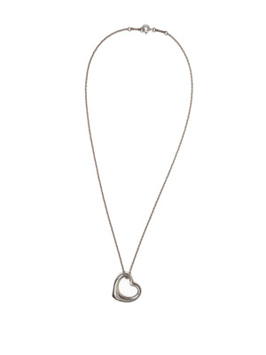 Engraved Silver Heart Necklace With Sparkly Heart By Nest |  notonthehighstreet.com