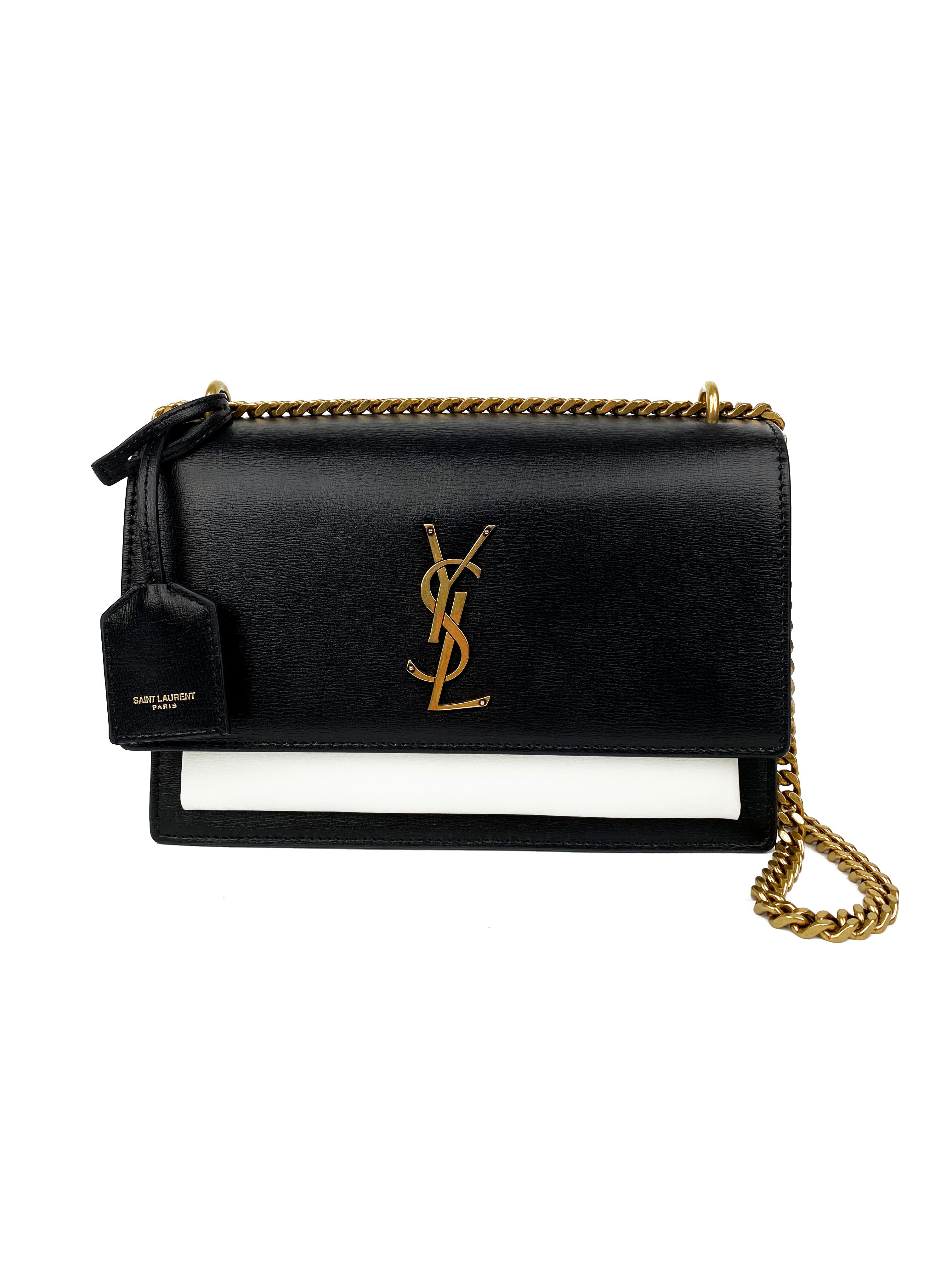 Saint Laurent Two-tone Black & White Sunset Bag
