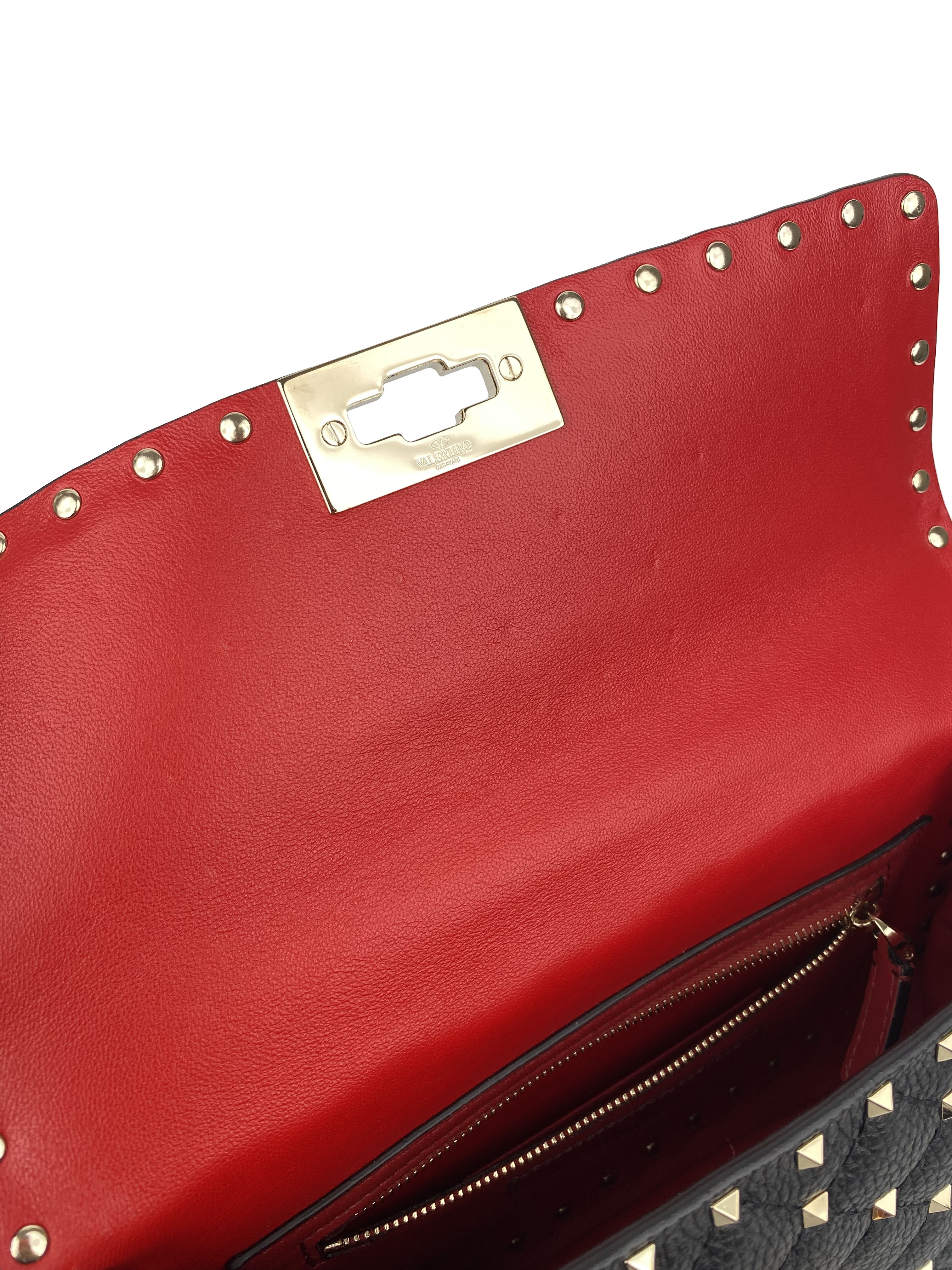 Valentino Black & White Rockstud Bag