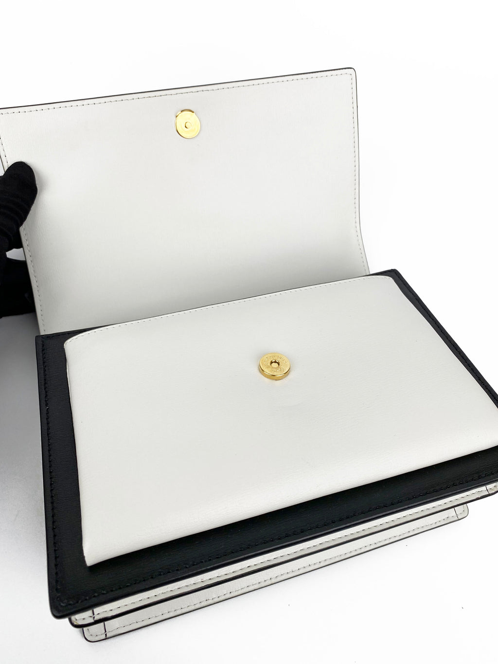 Saint Laurent Two-tone Black & White Sunset Bag