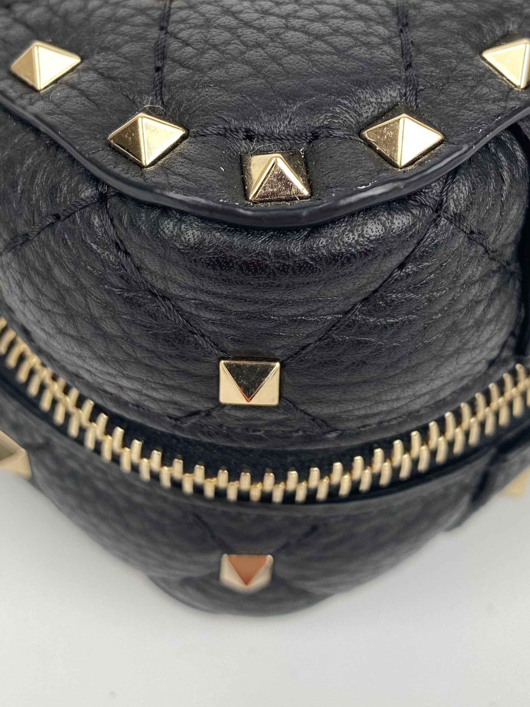 Valentino Black & White Rockstud Bag