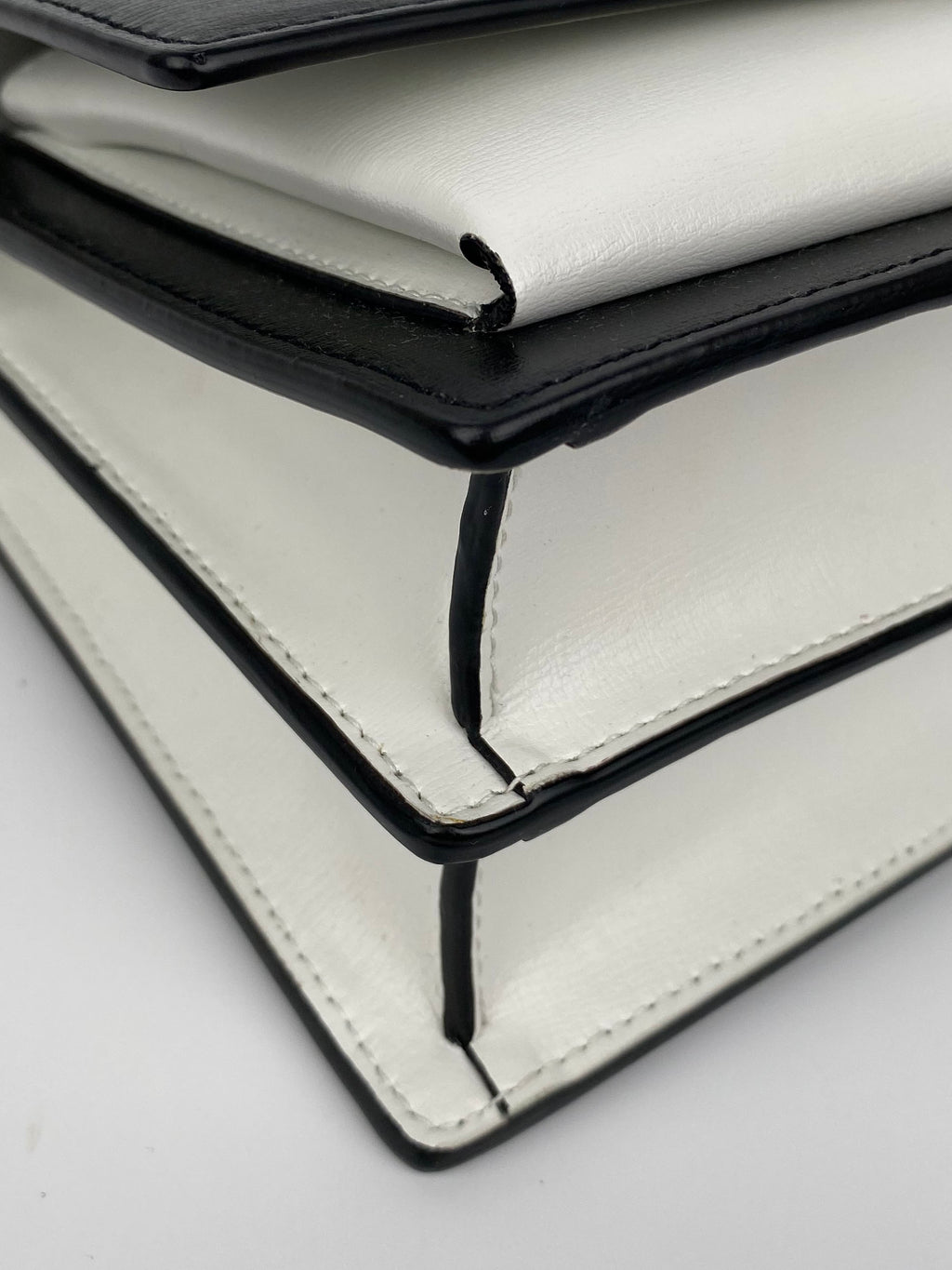 Saint Laurent Two-tone Black & White Sunset Bag