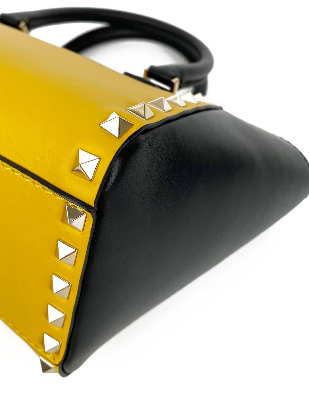 Valentino Black & Yellow Rockstud Bag