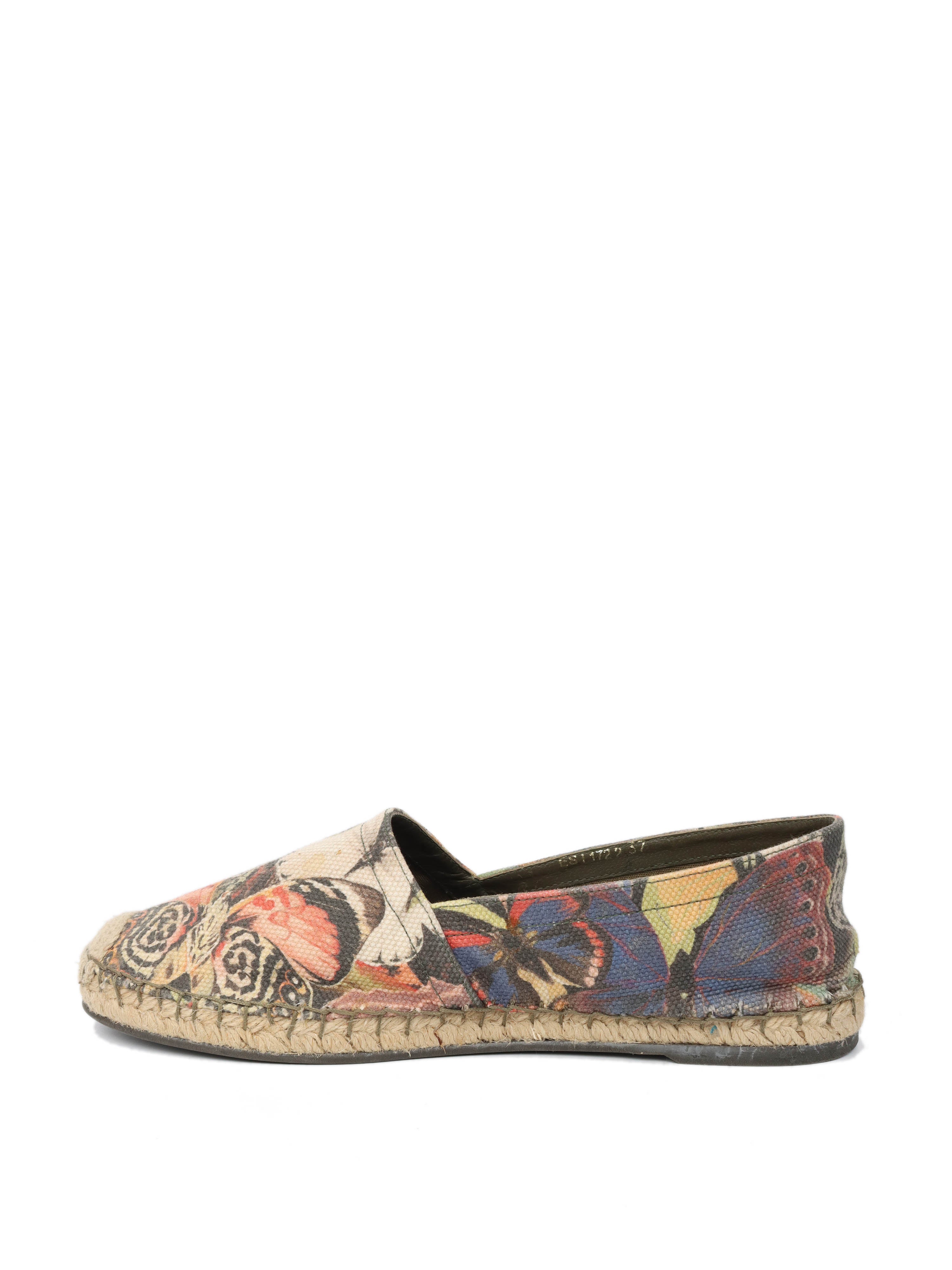 Valentino Butterfly Canvas Espadrilles 37
