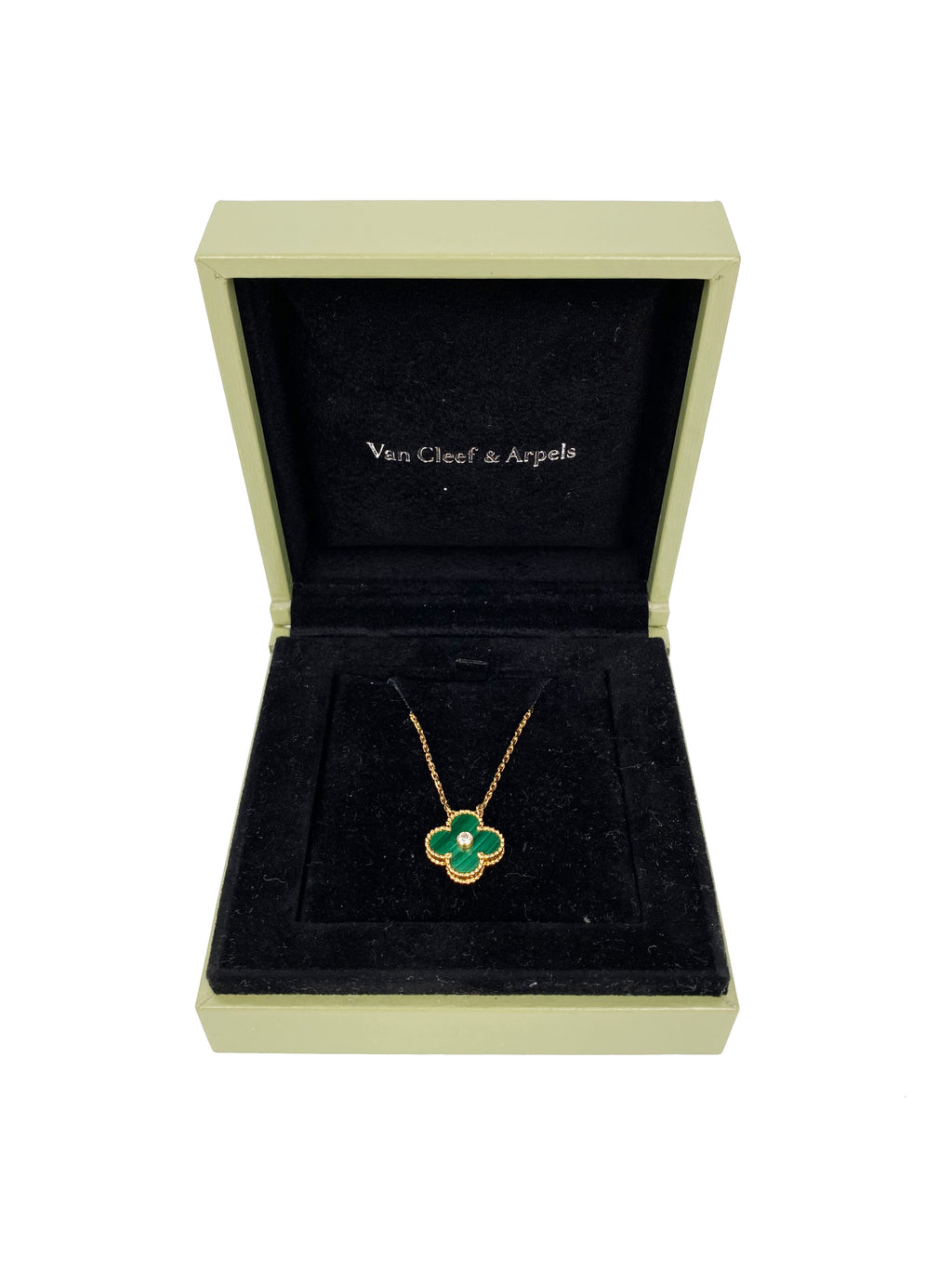 Van Cleef & Arpels Green Alhambra Necklace