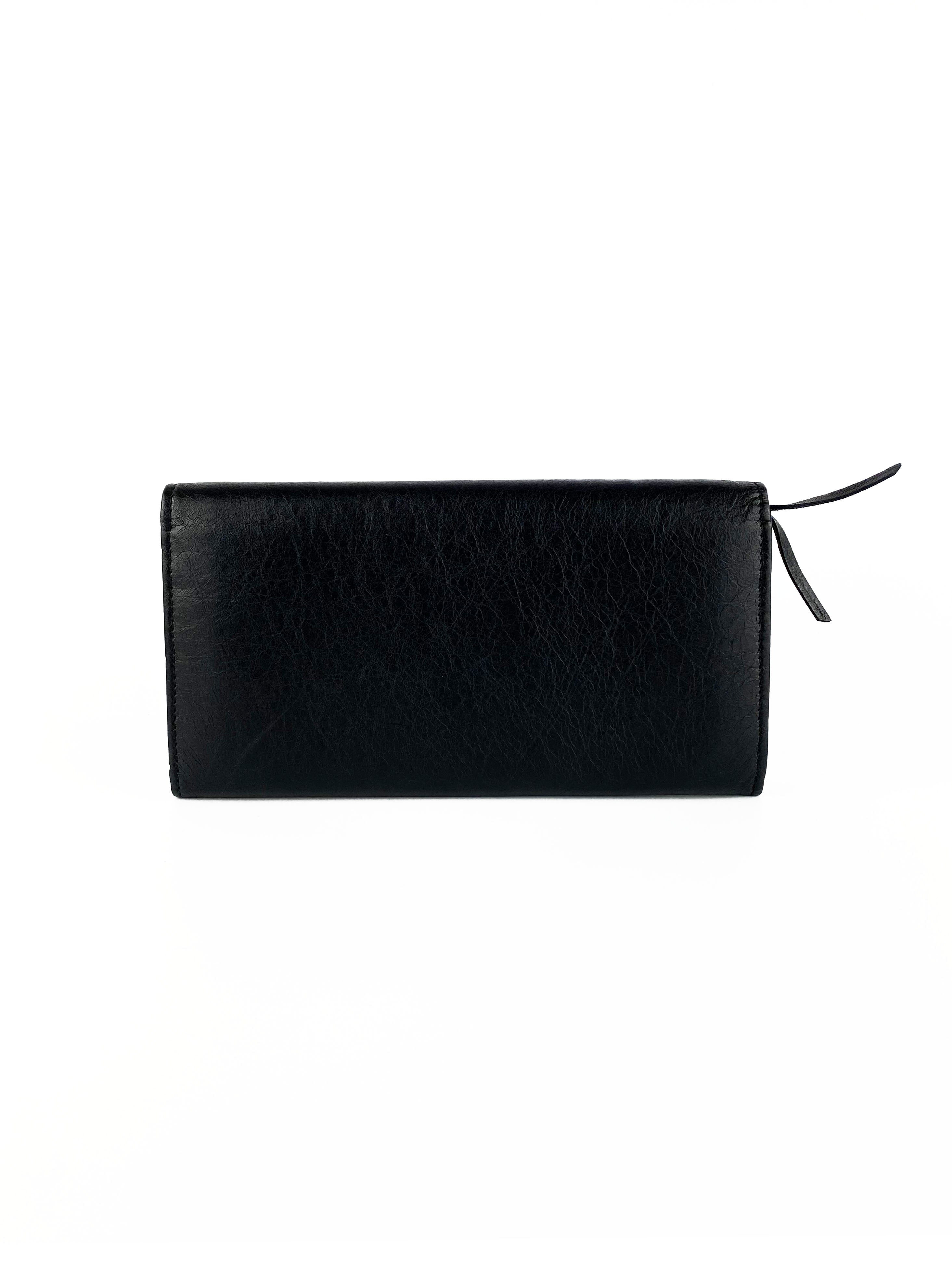 Balenciaga Black City Wallet – Votre Luxe