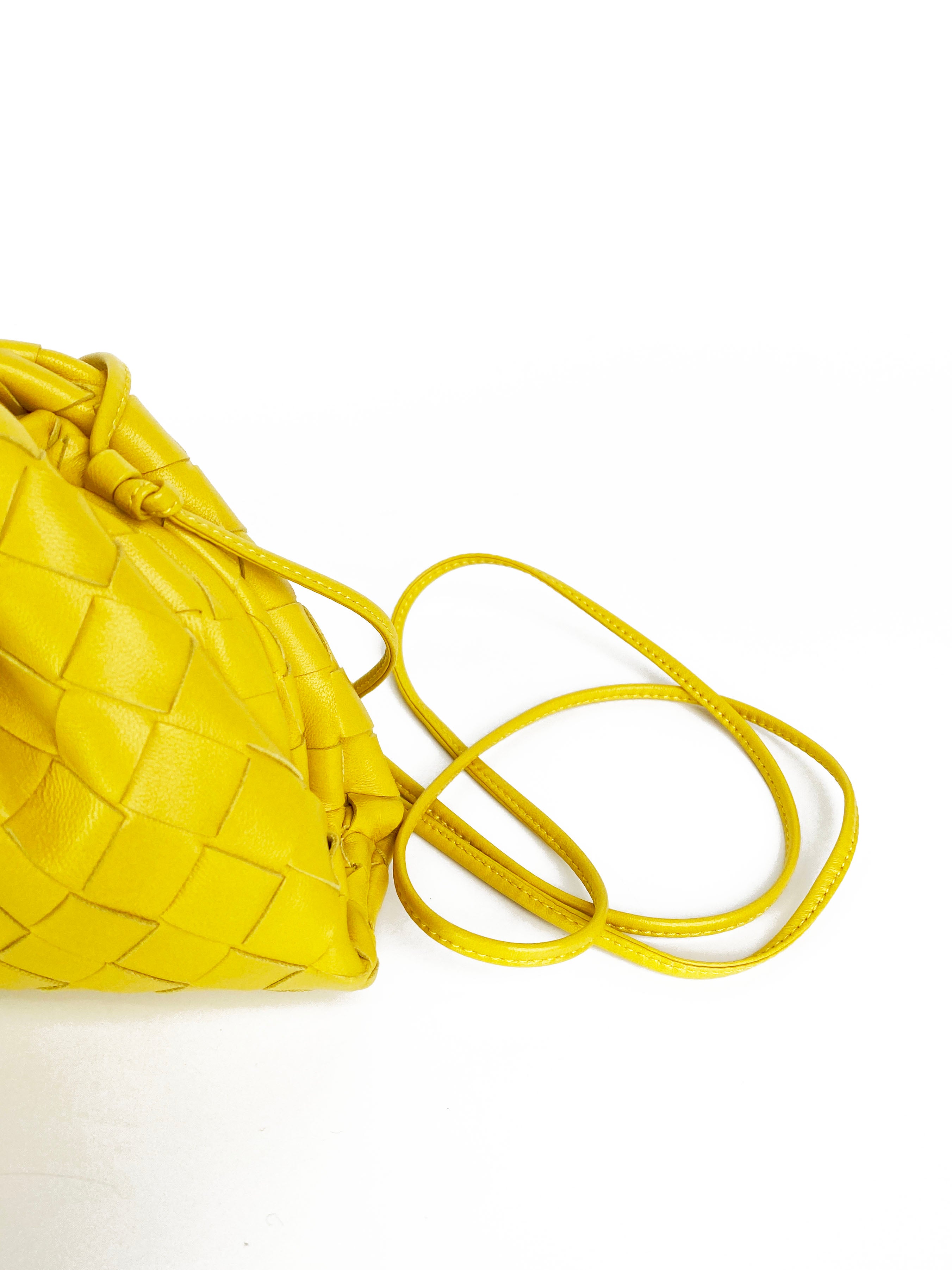 Bottega Veneta Mini Yellow The Pouch Bag