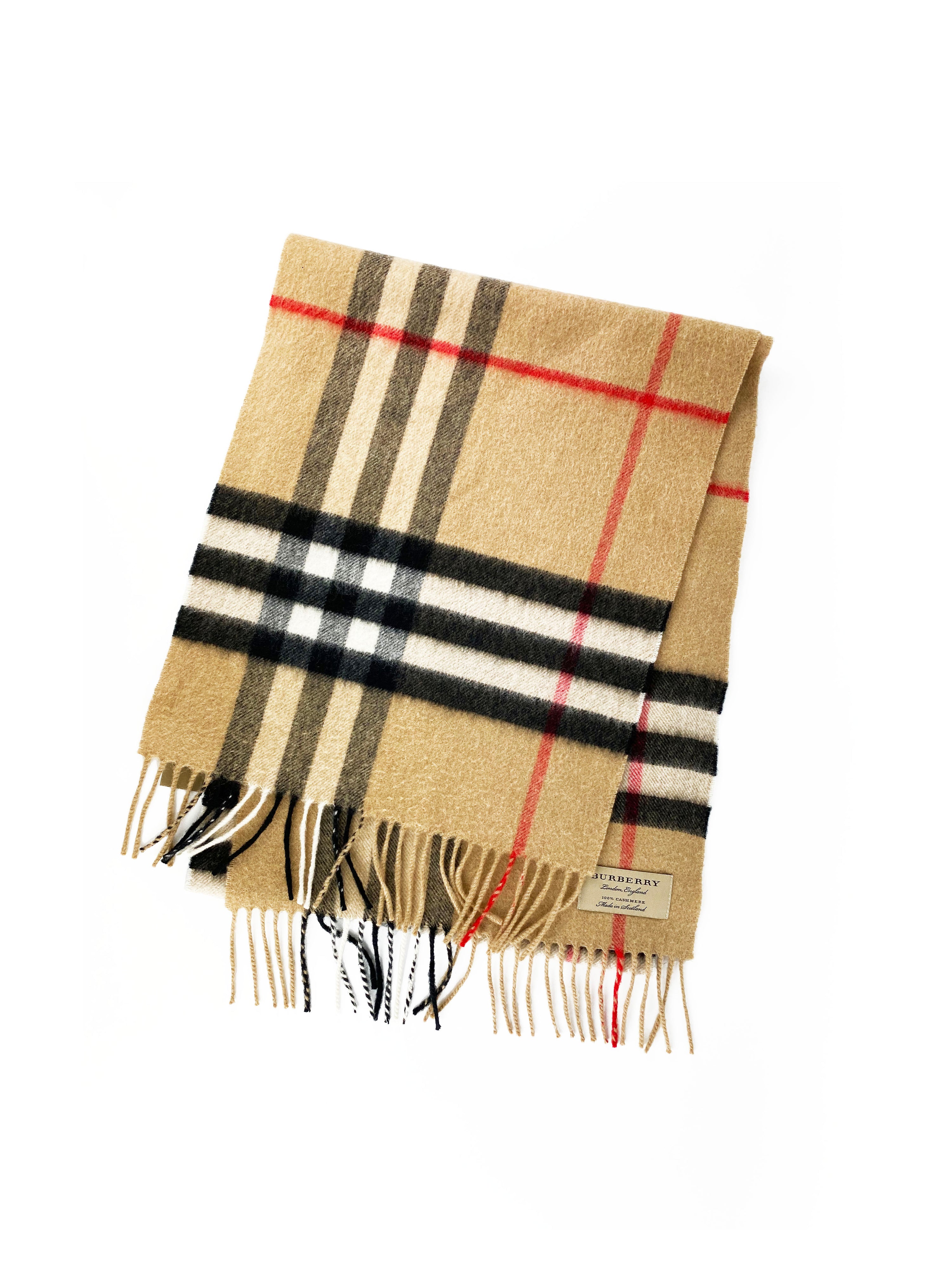 Burberry Plaid Scarf Vintage Burberry Cashmere Scarf Check