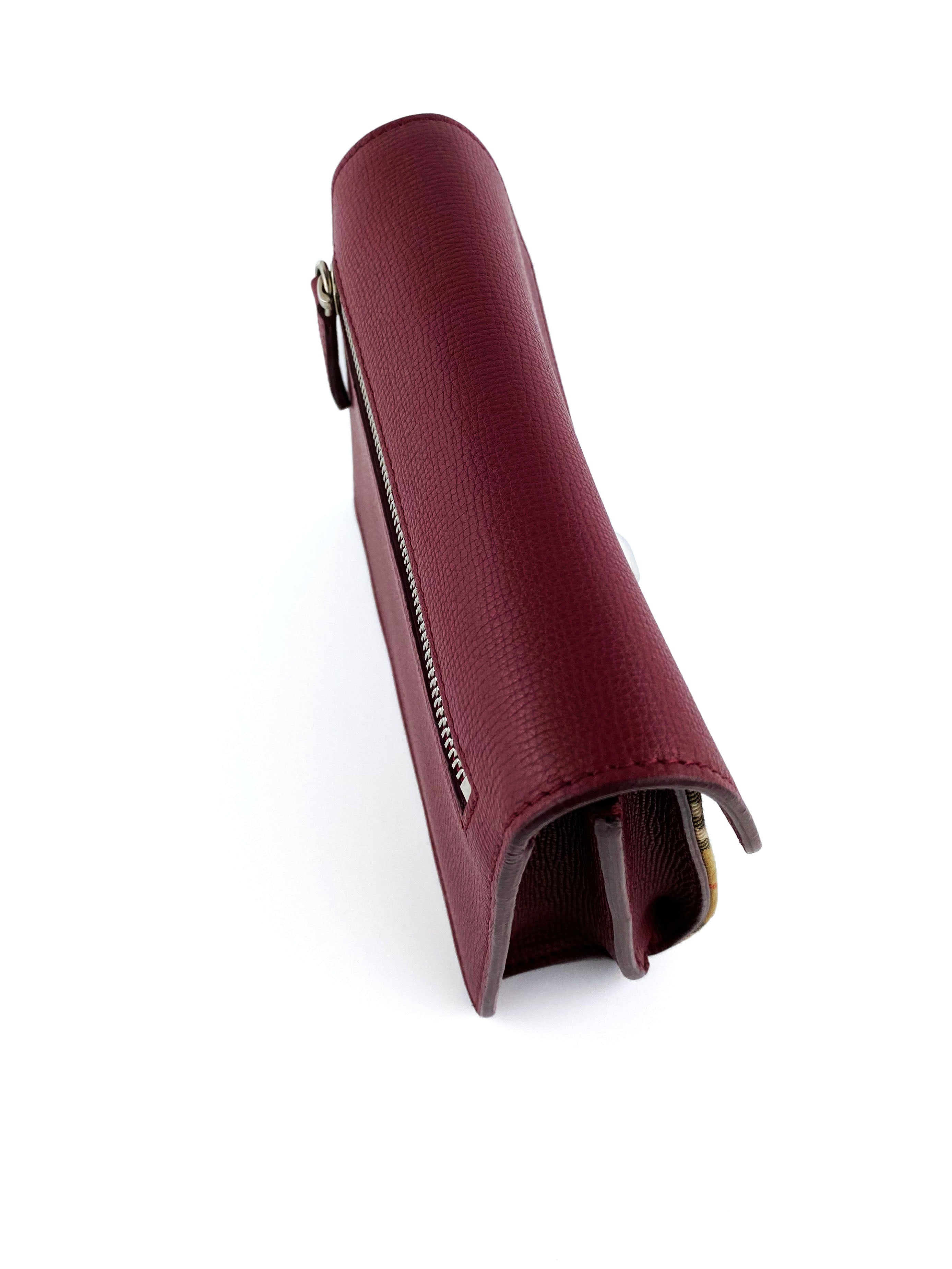 Burberry Red and Check Leather Bag – Votre Luxe