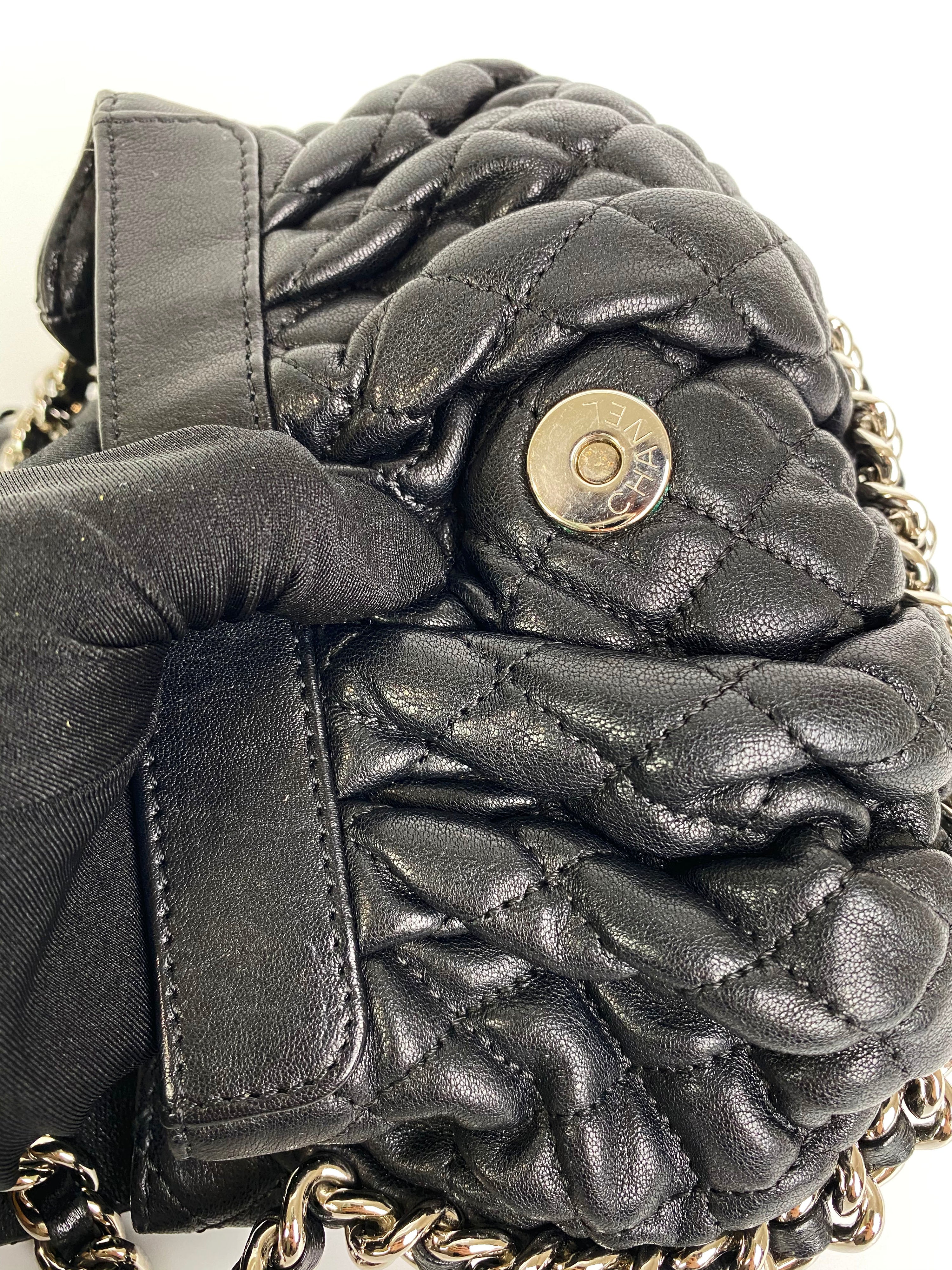 Chanel Vintage Black Chain Around Bag