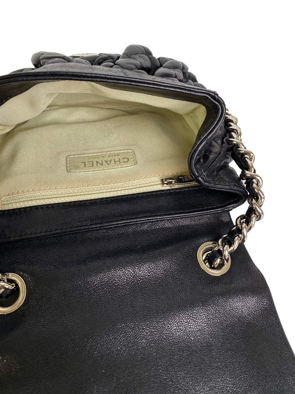 Chanel Vintage Black Chain Around Bag