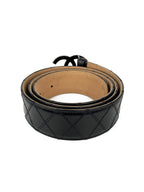 Chanel Black Logo Belt 95