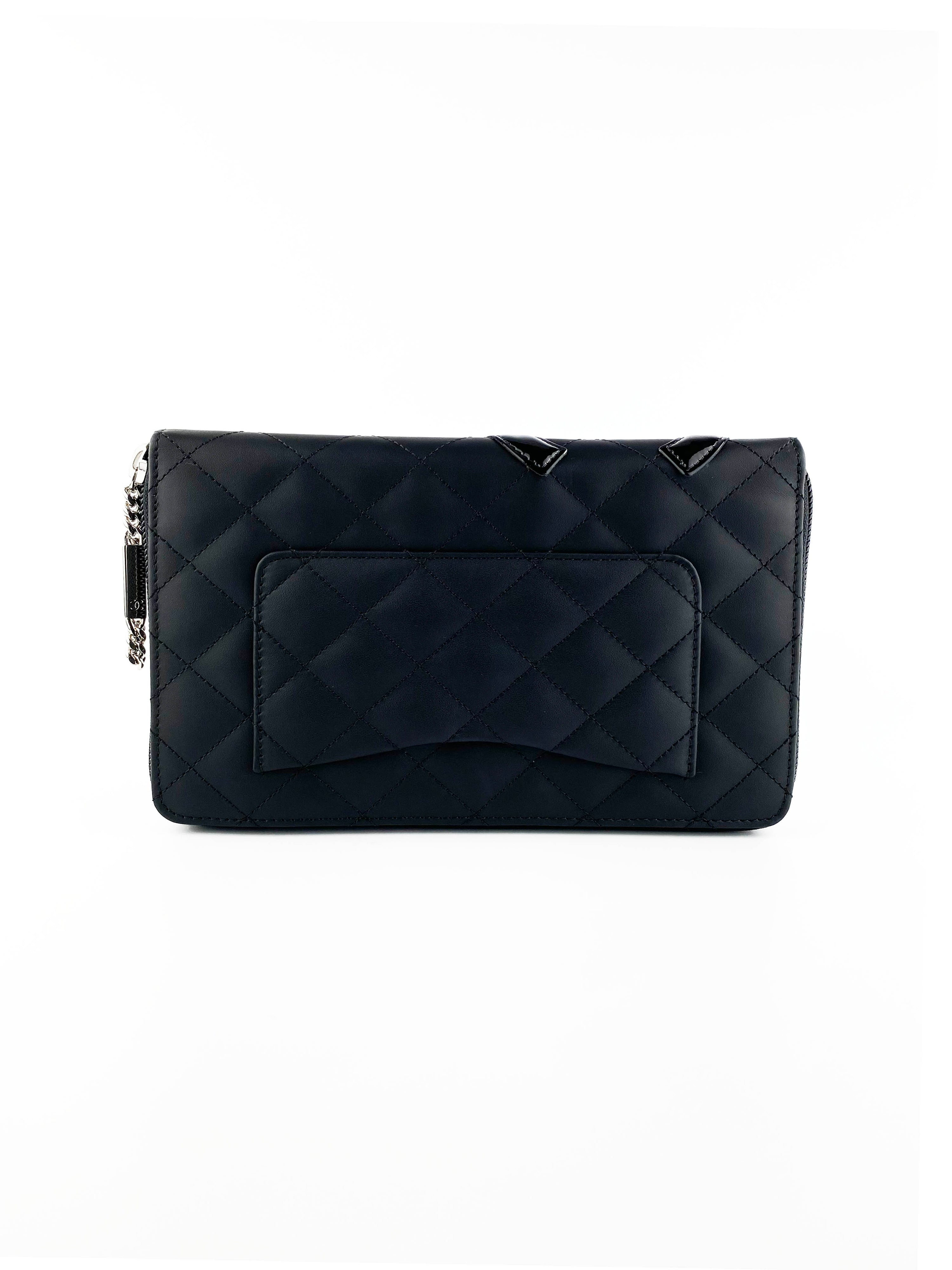 Chanel Black Cambon Bi-fold Wallet
