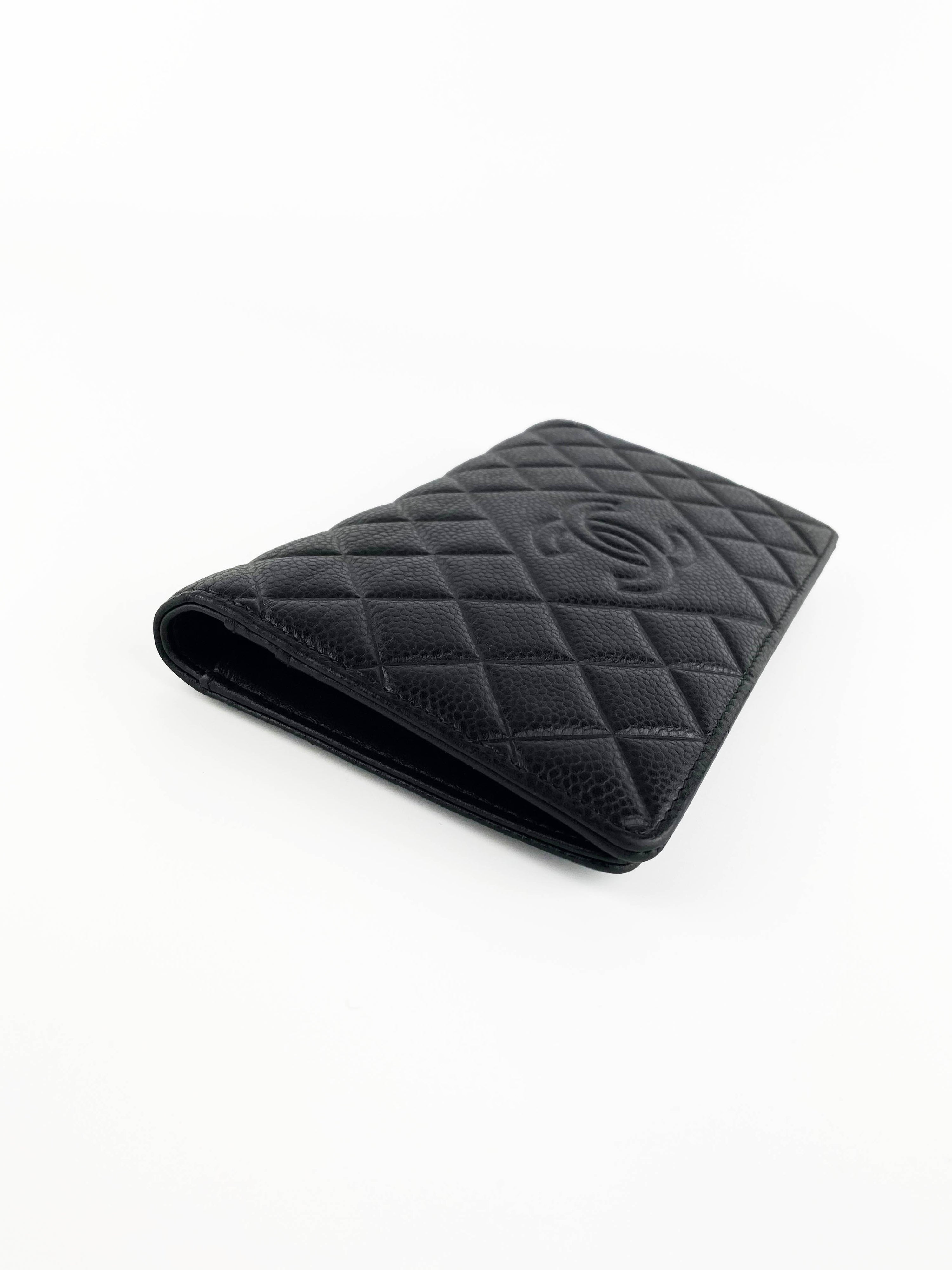 Chanel Black Long Caviar Wallet