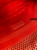 Chanel Medium Peach Perforated Classic Flap Bag