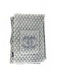 Chanel Long Grey Wool Scarf