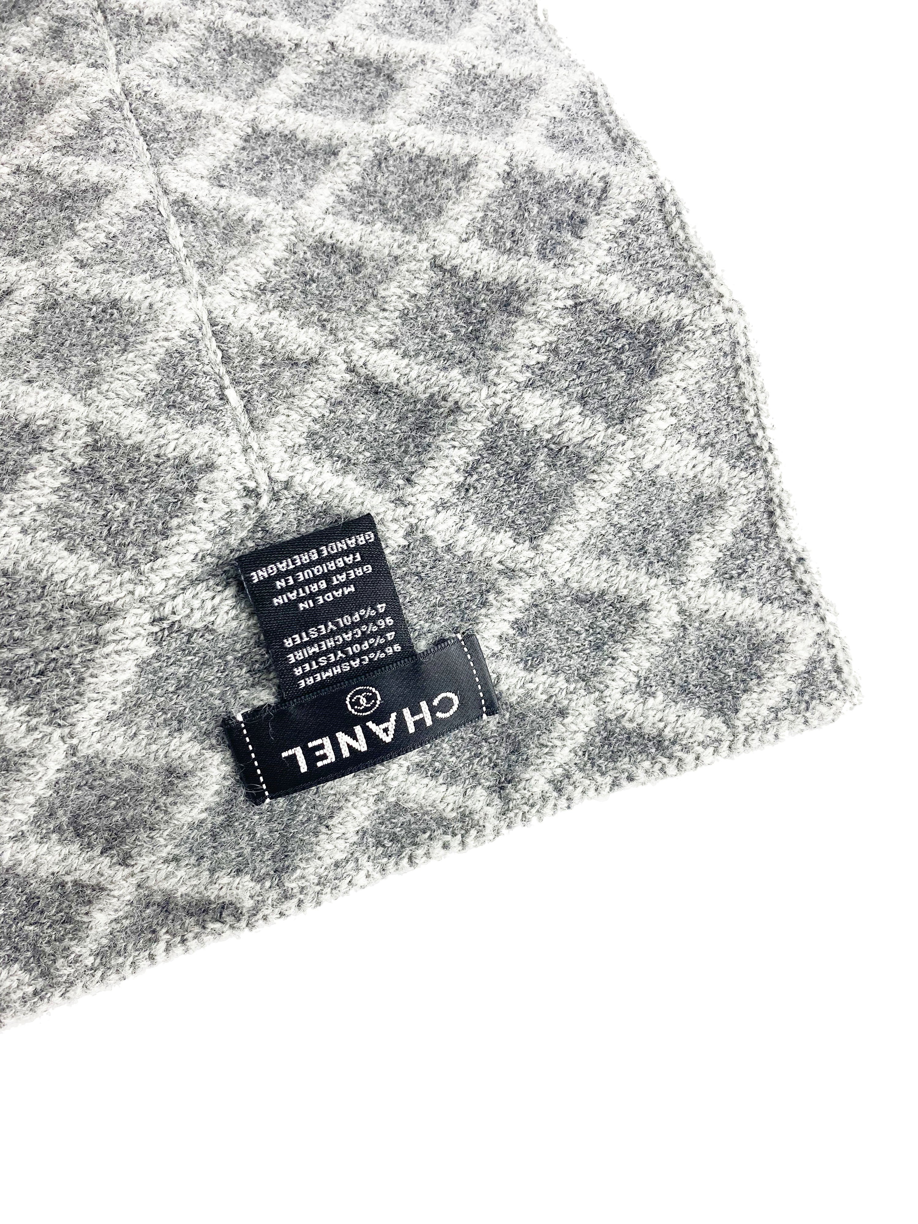 Chanel Long Grey Wool Scarf – Votre Luxe