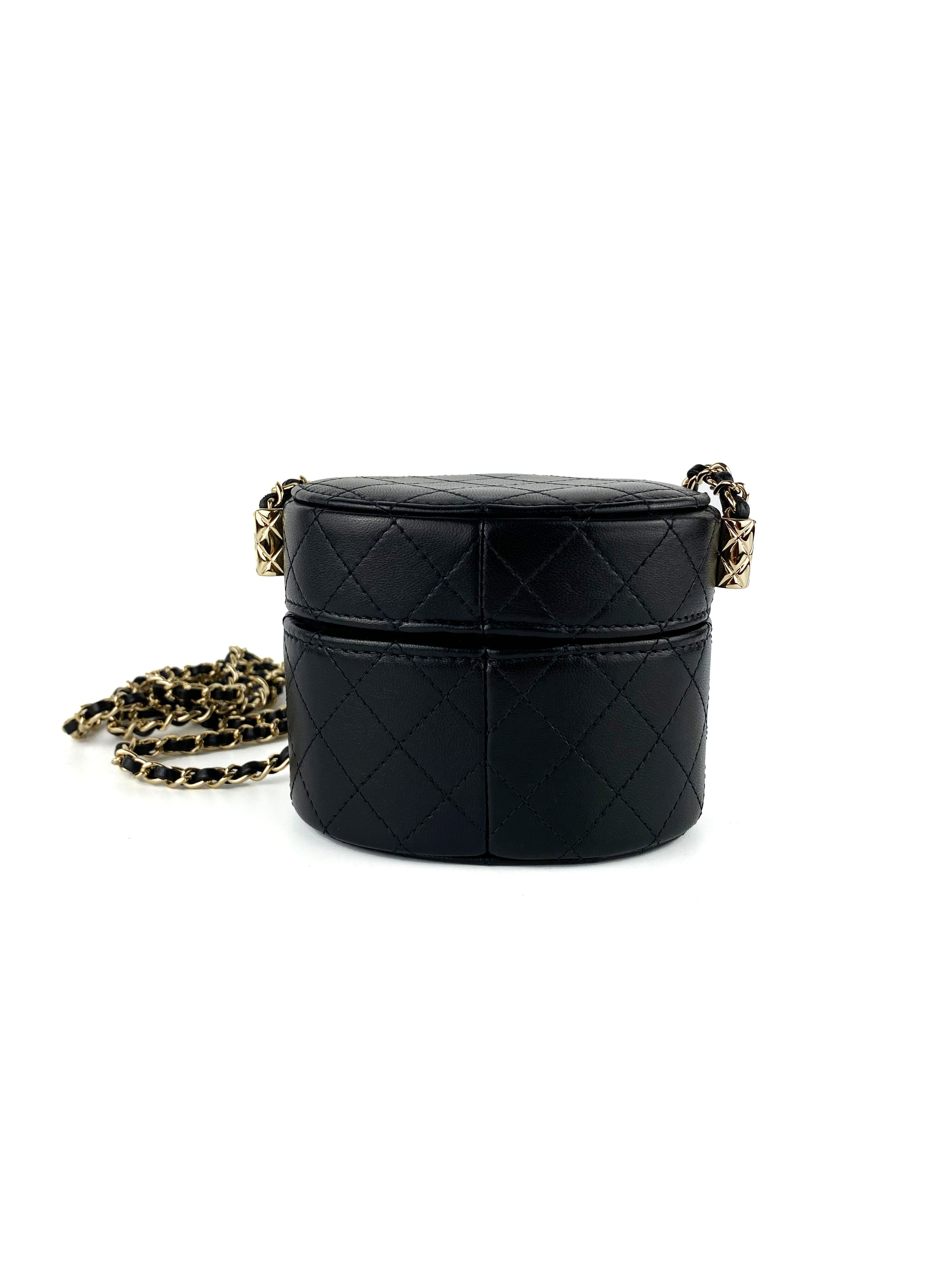 Chanel Black Vanity Clutch Box
