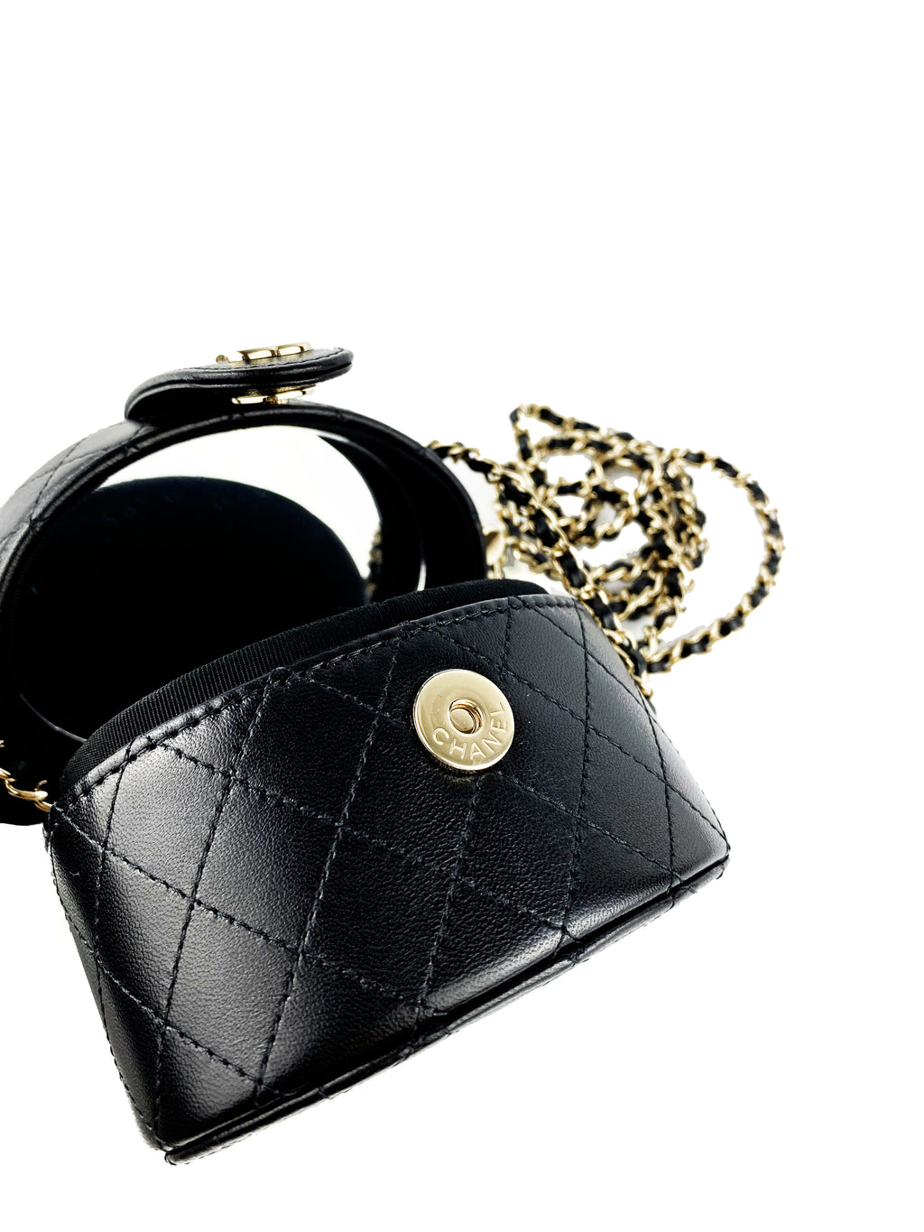 Chanel Black Vanity Clutch Box