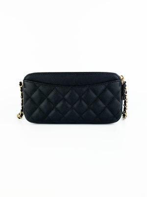 Chanel Zippy Mid-Length Medium Wallet in Black Caviar and LGHW