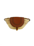 Chloe Beige Raffia Small Marcie Basket Bag