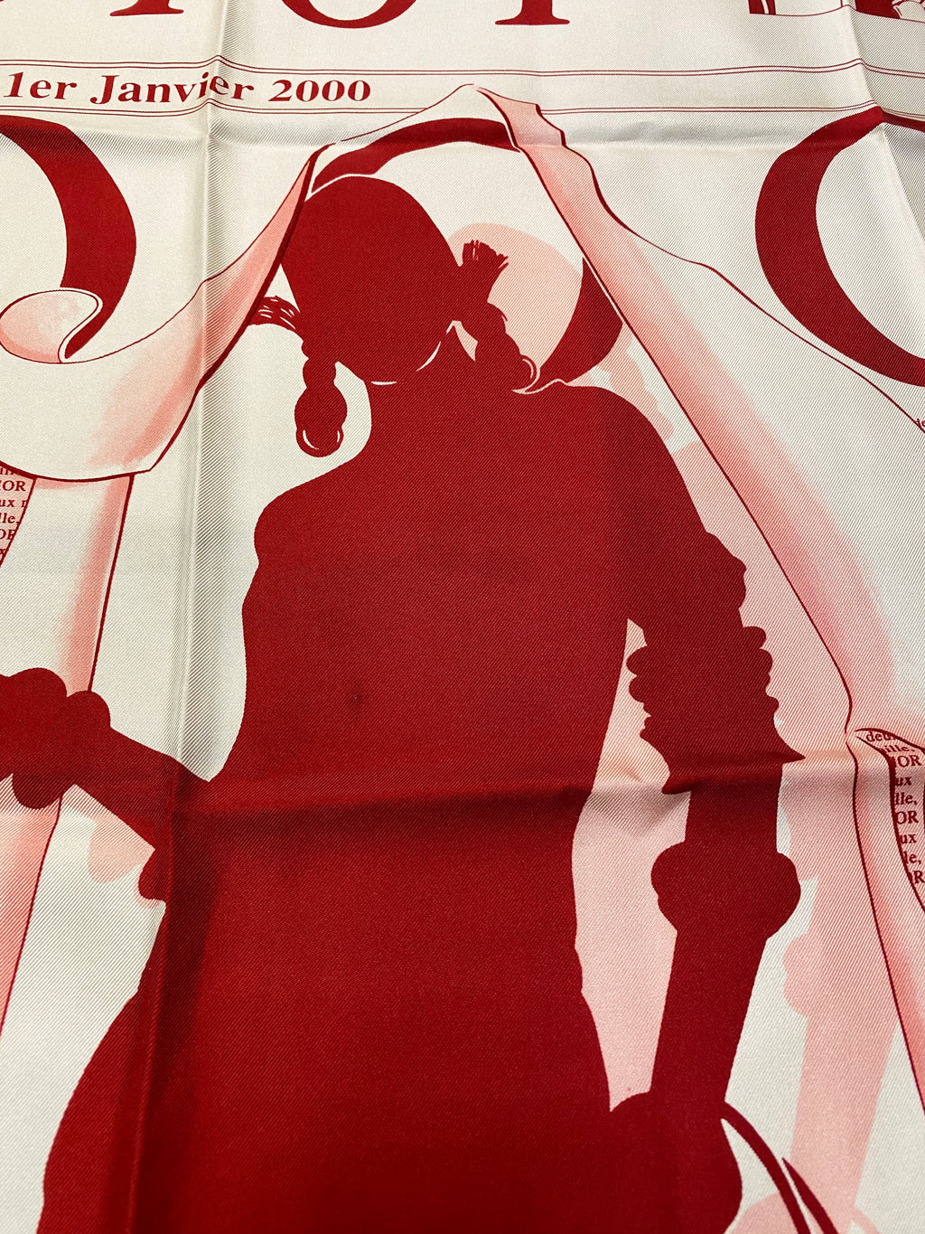 Dior Red & Pink 2000 Scarf