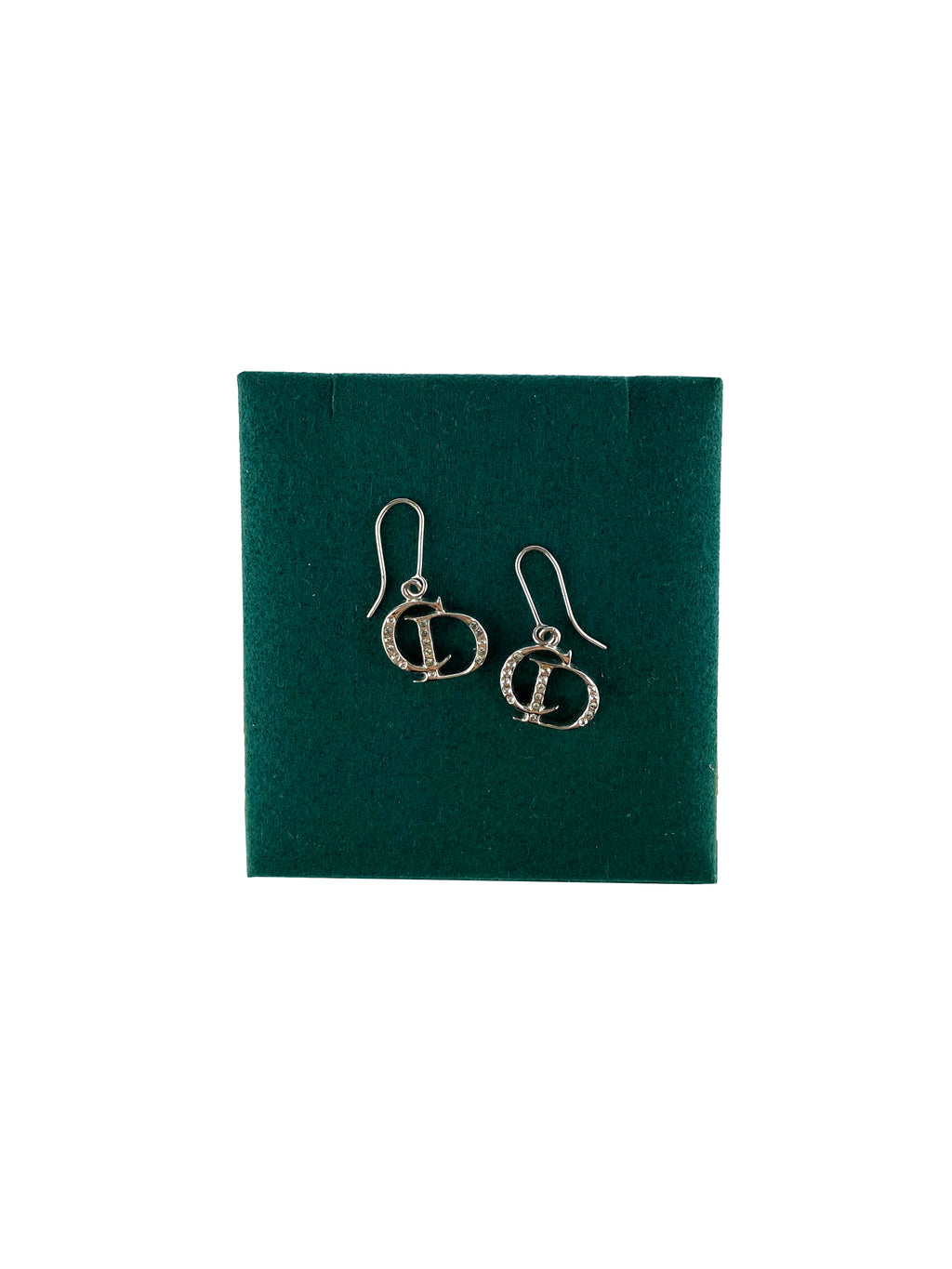 Christian Dior CD Crystal Earrings