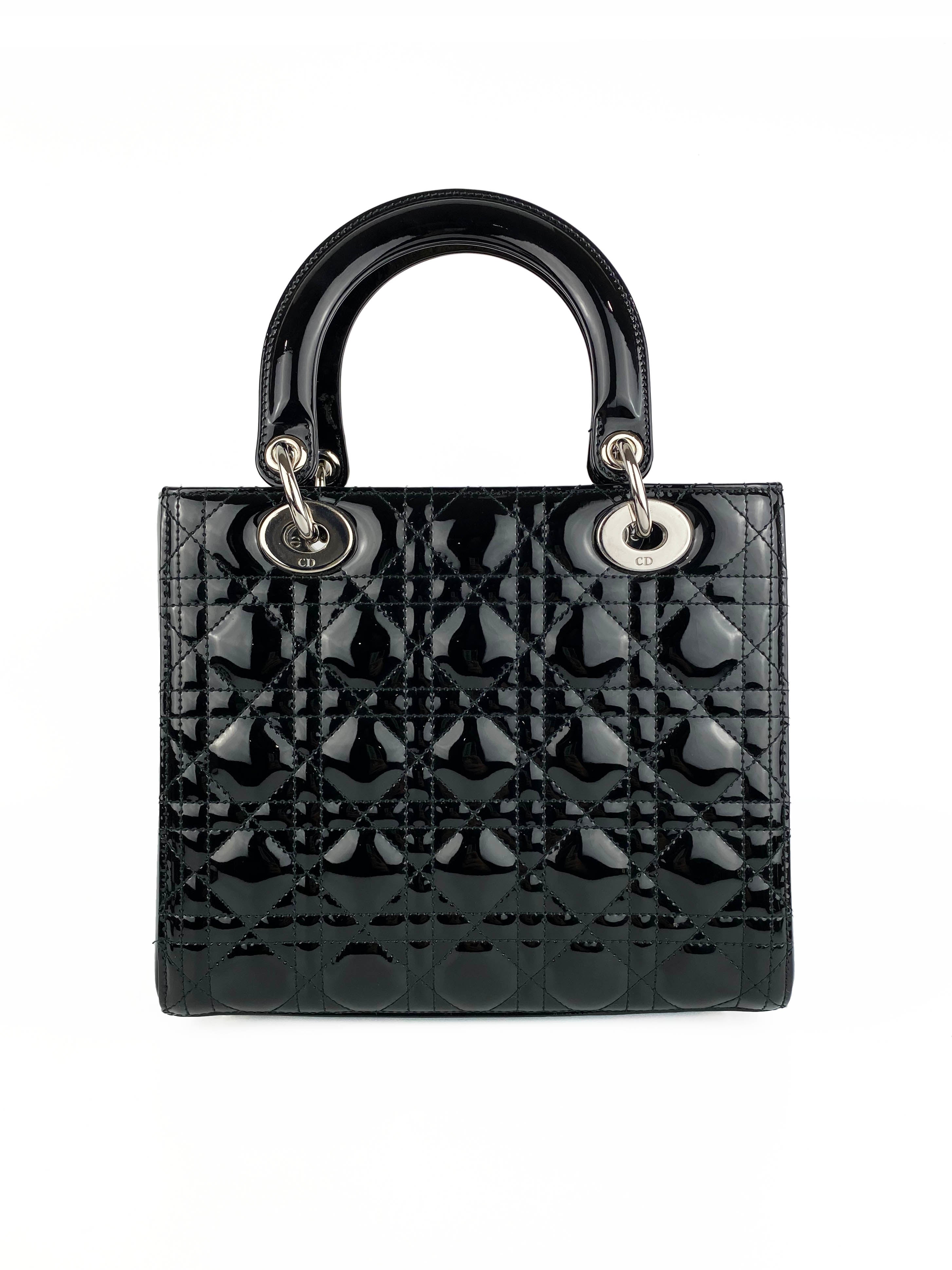 Christian Dior Medium Black Lady Dior Bag