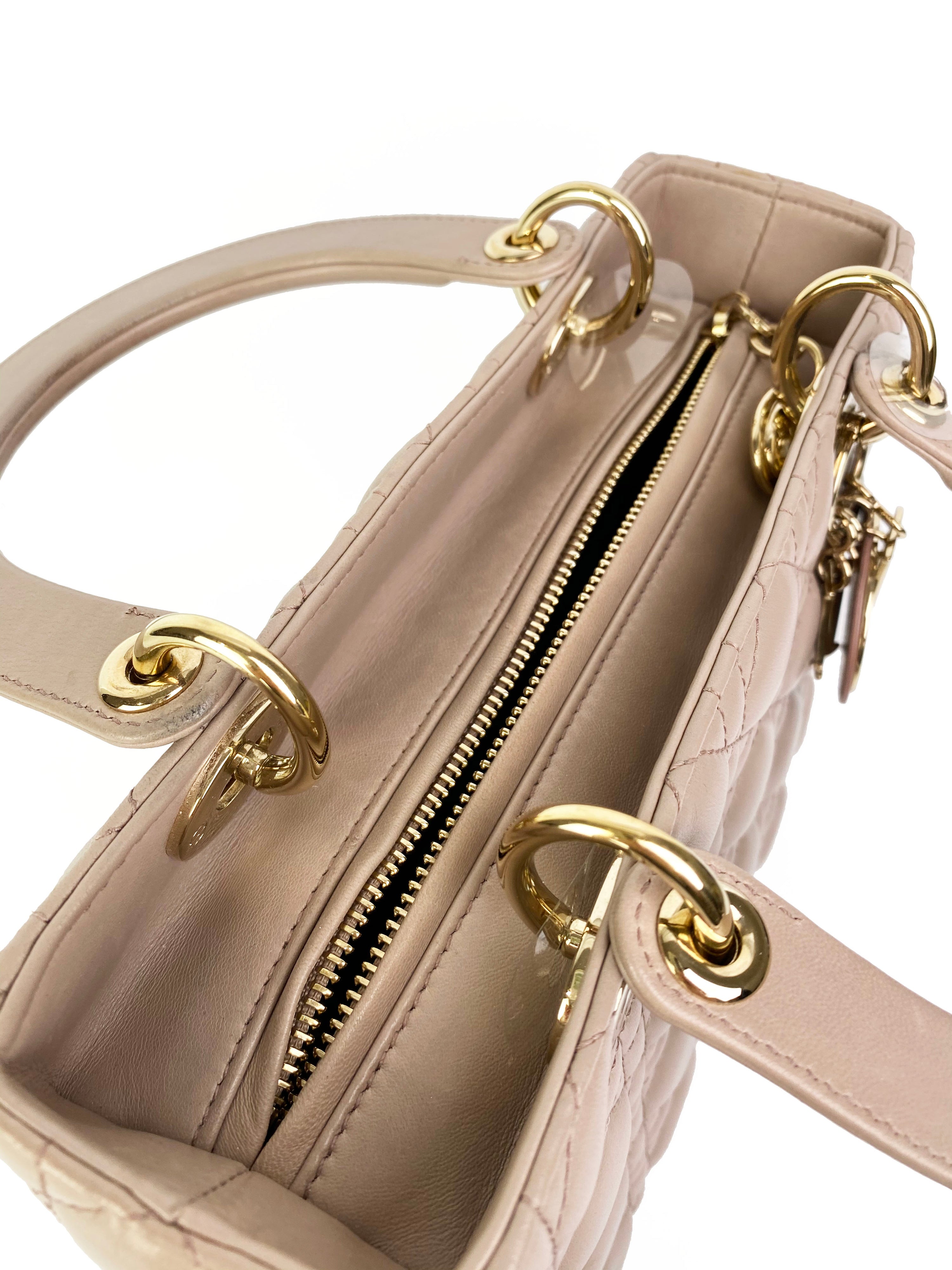 Christian Dior Medium Mauve Lady Dior Bag
