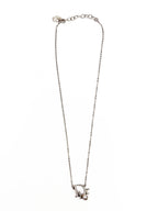 Christian Dior Logo Crystal Necklace
